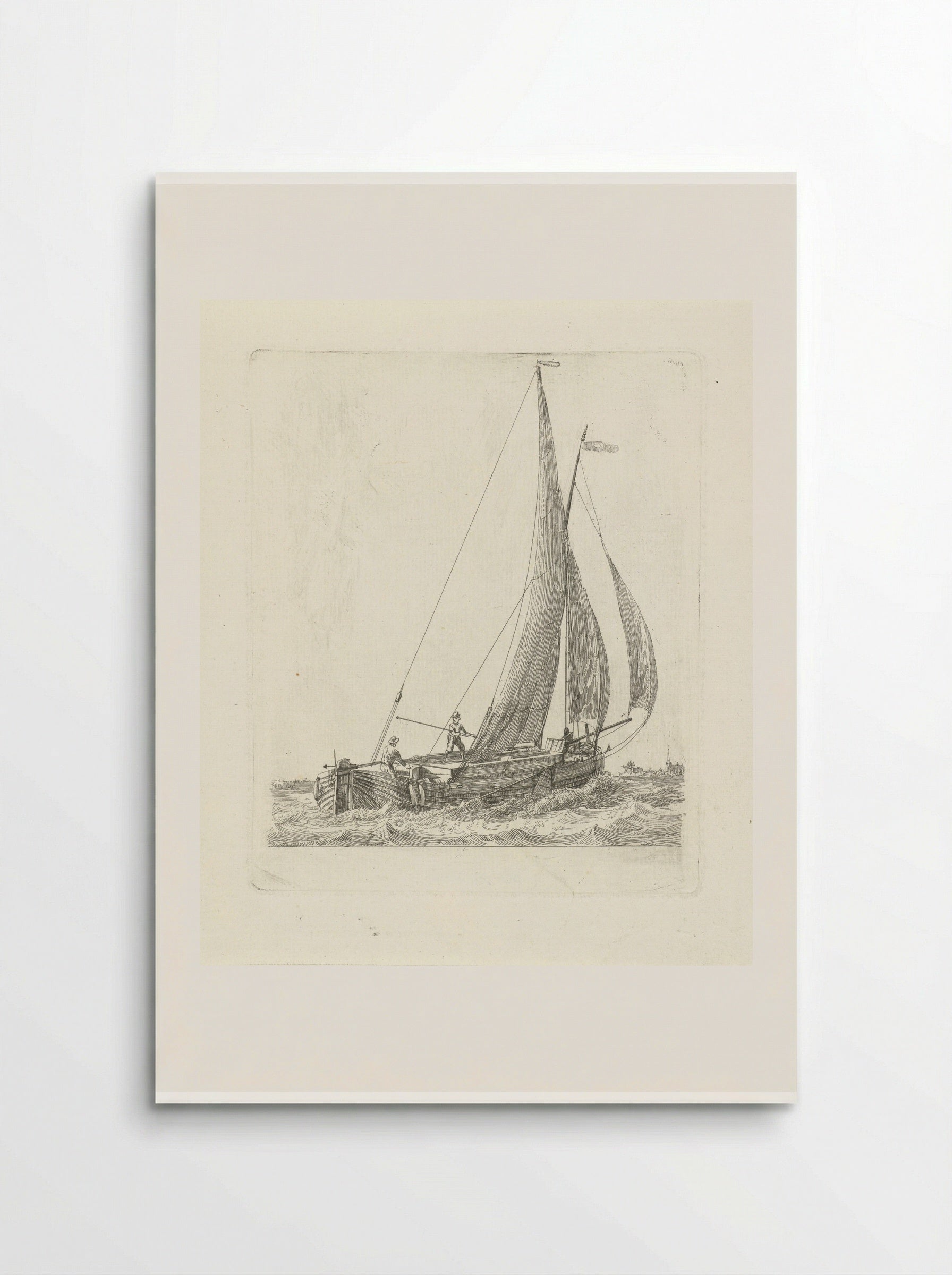 Turfschip, een zogenaamde Venus - Gerrit Groenewegen - Poster
