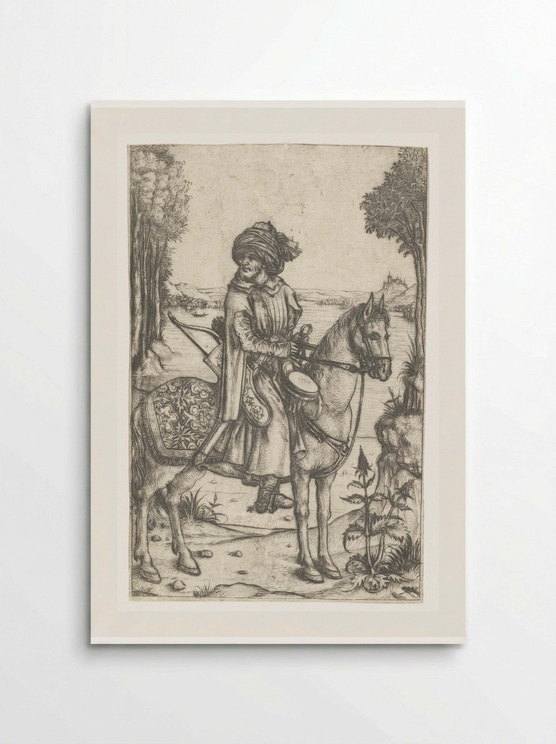 Turkish Rider - Master of the Amsterdam Cabinet - Poster