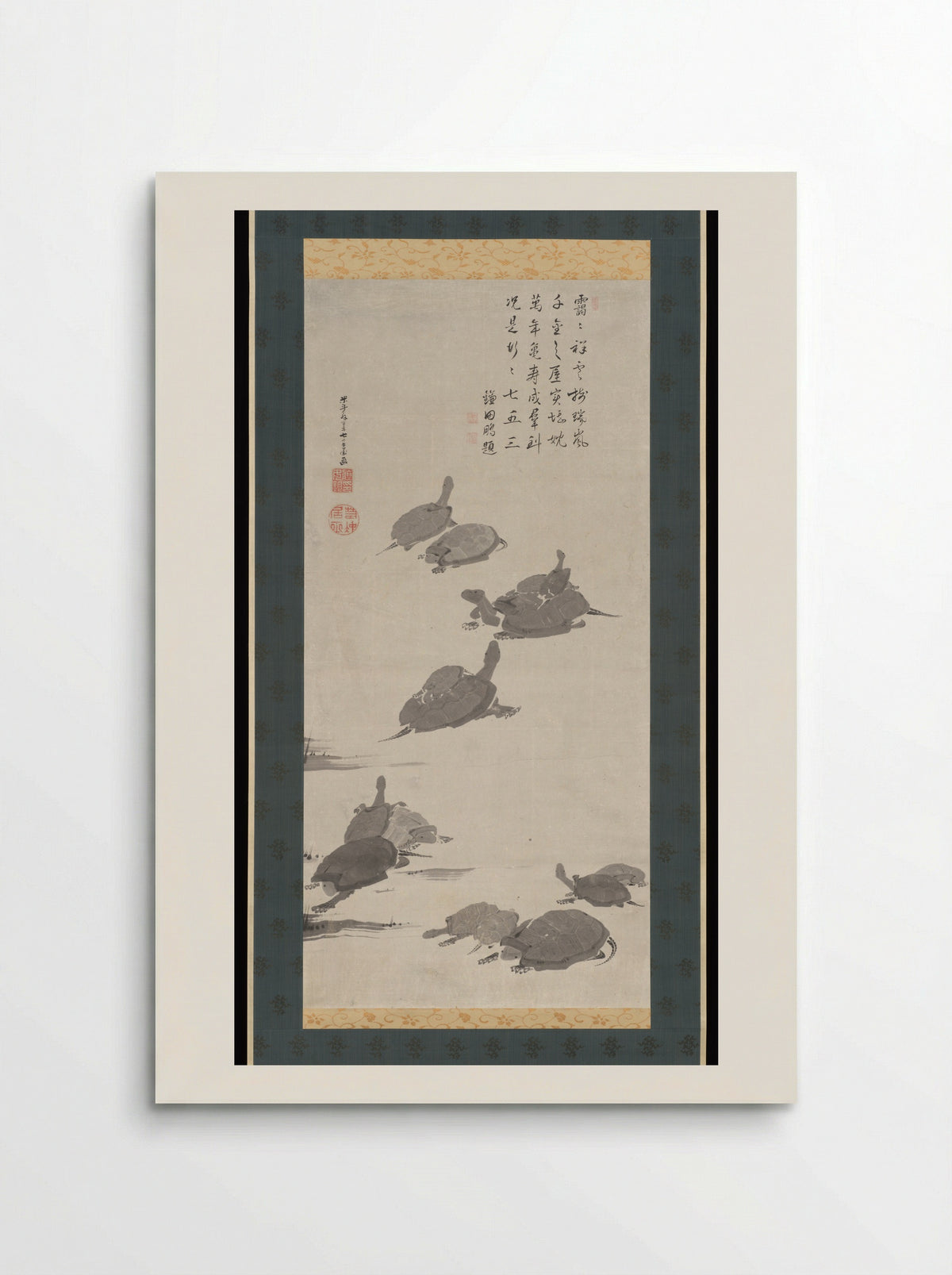 Turtles - Itō Jakuchū - Poster