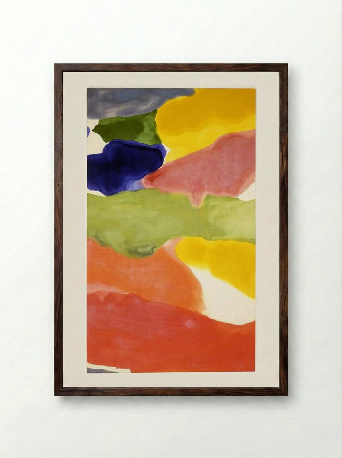 Tutti-Fruitti - Helen Frankenthaler - Framed Print Dark Wood