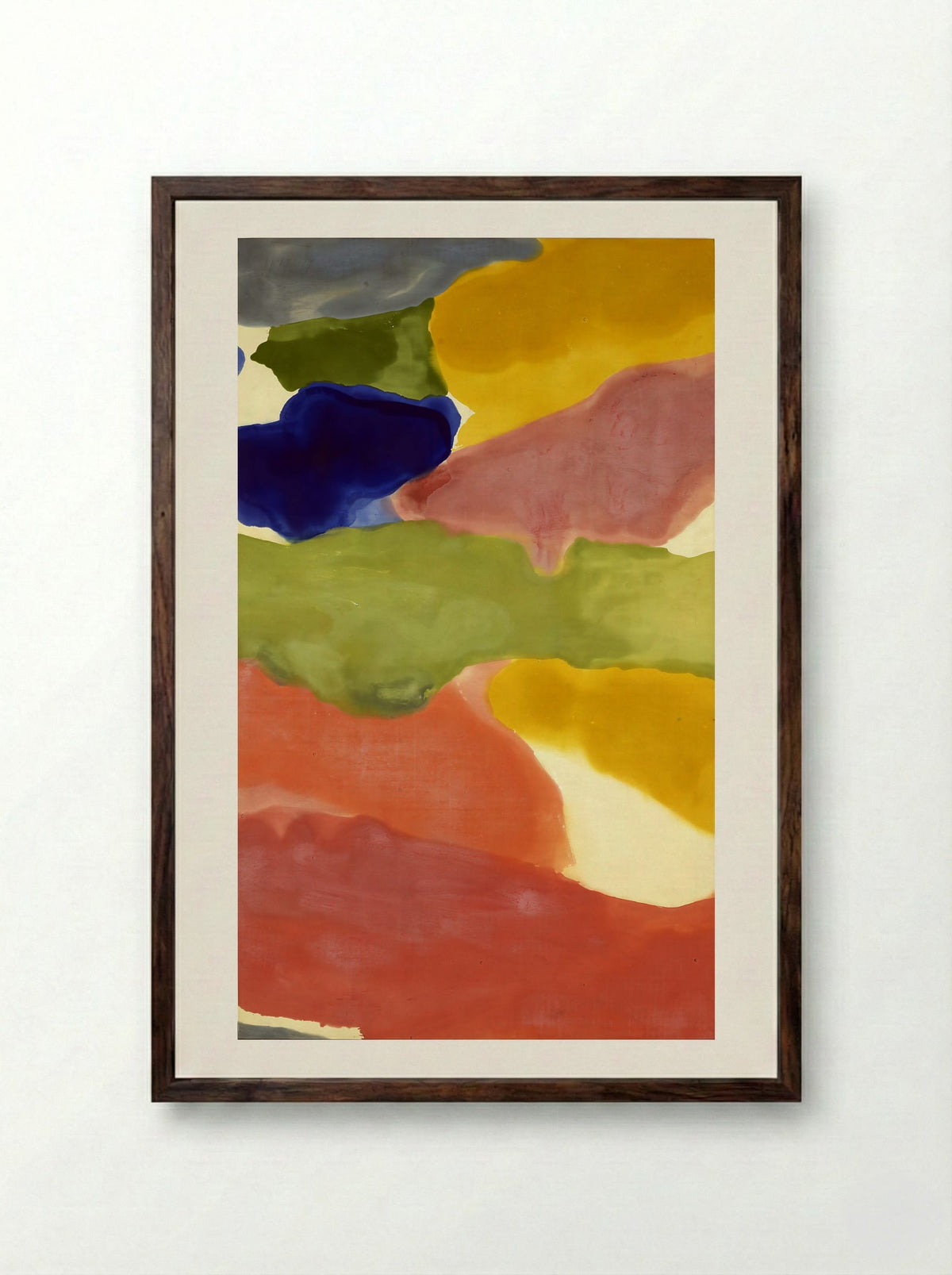 Tutti-Fruitti - Helen Frankenthaler - Framed Print Dark Wood