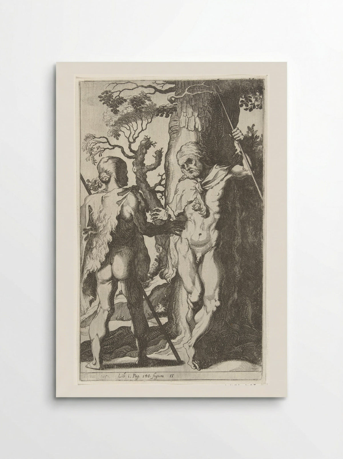 Twee Germaanse mannen - Simon Frisius - Poster