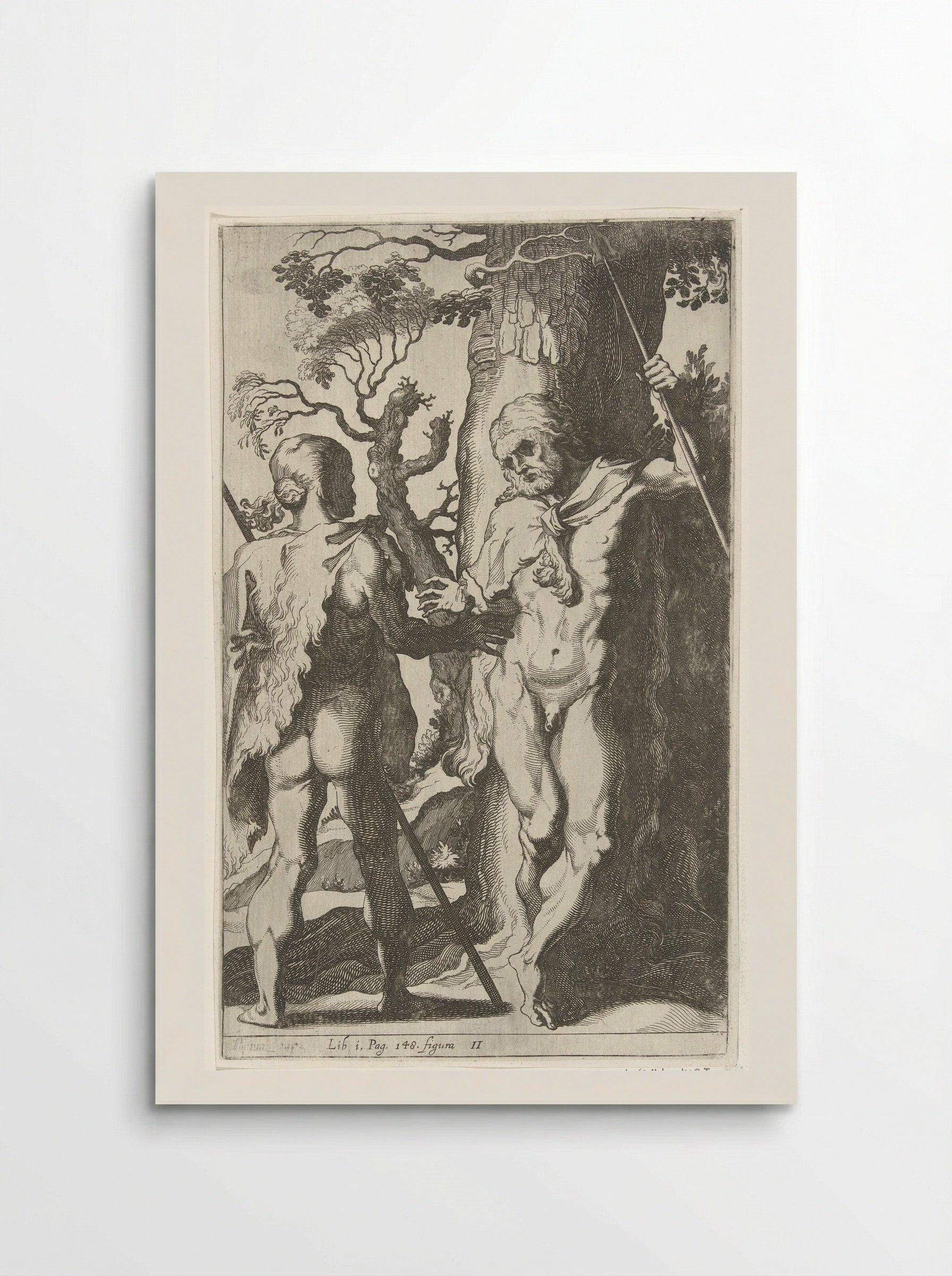 Twee Germaanse mannen - Simon Frisius - Poster