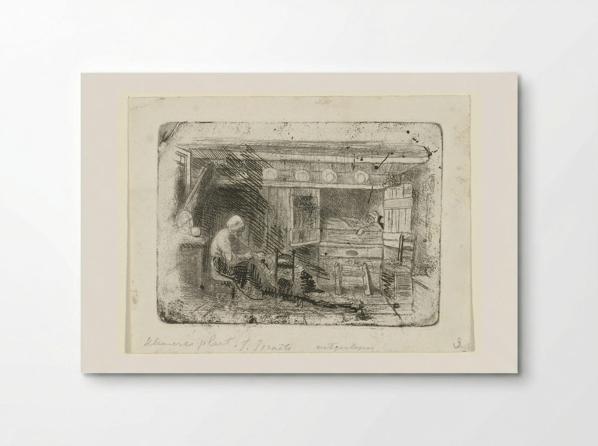Twee figuren in een interieur - Jozef Israëls - Poster