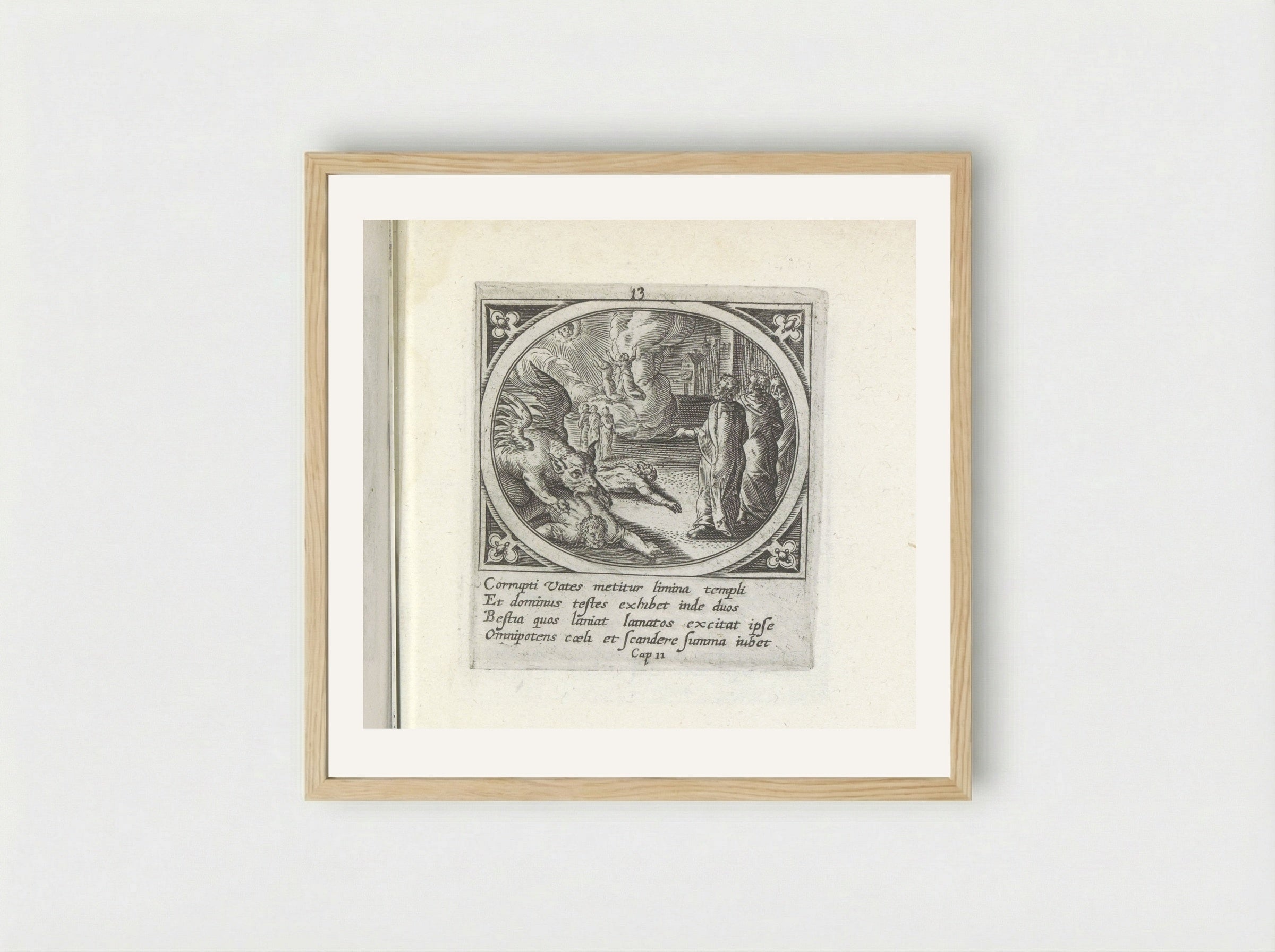 Twee getuigen - Gerard de Jode - Framed Print Wood