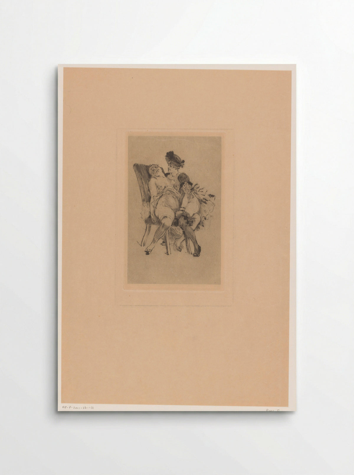 Twee halfnaakte vrouwen - Félicien Rops - Poster