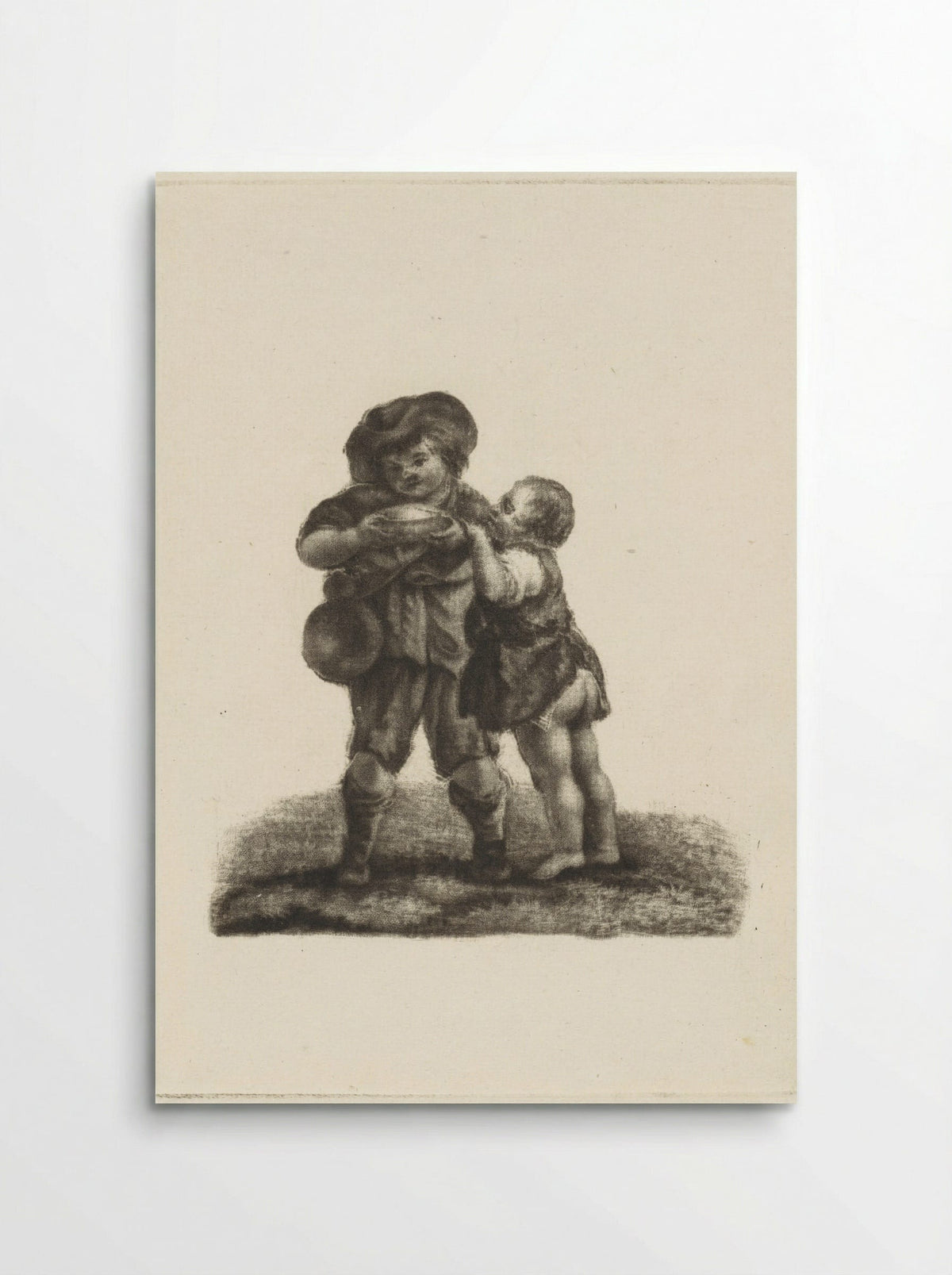 Twee kinderen - Dirk van der Toorn - Poster