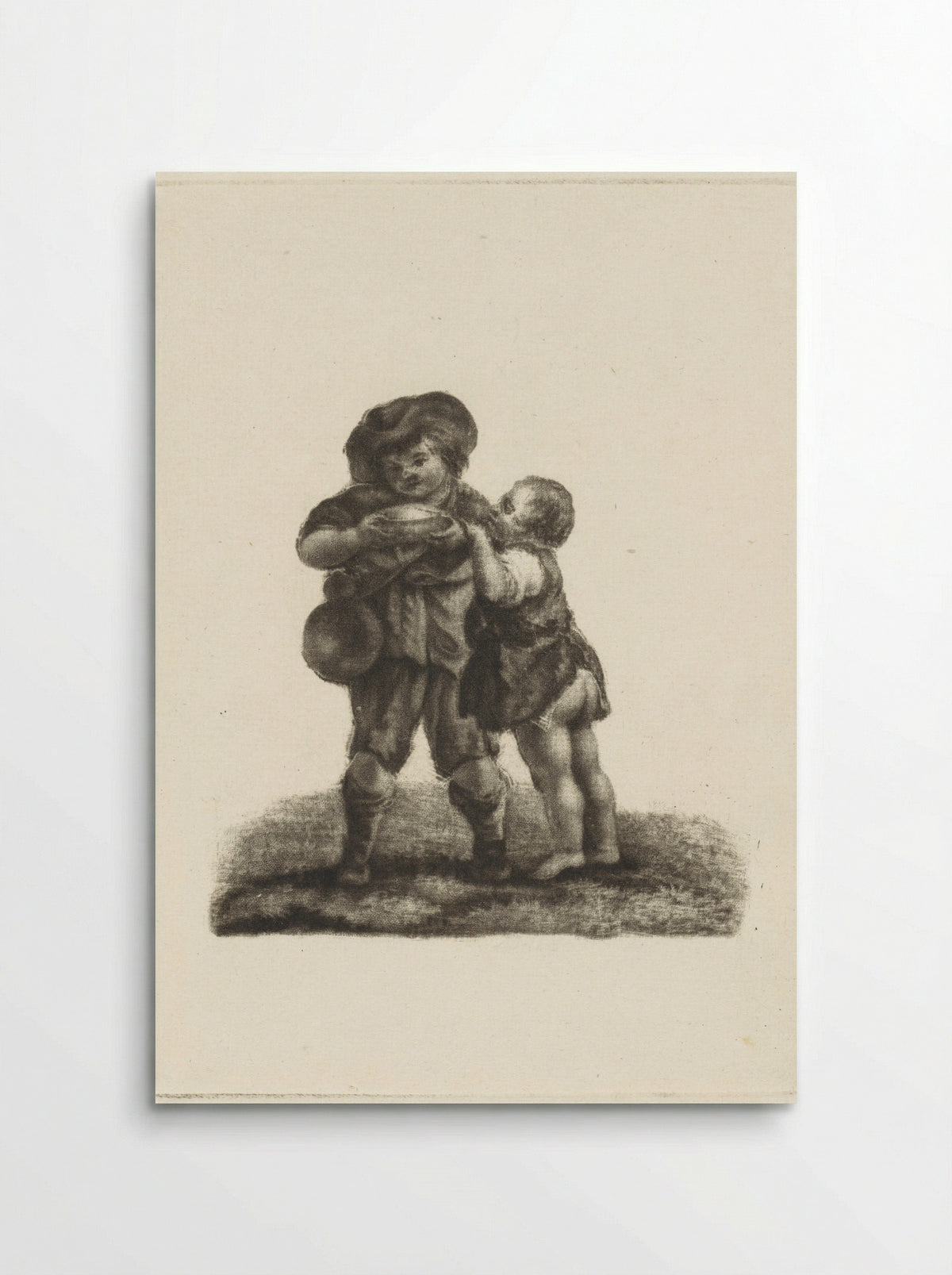 Twee kinderen - Dirk van der Toorn - Poster