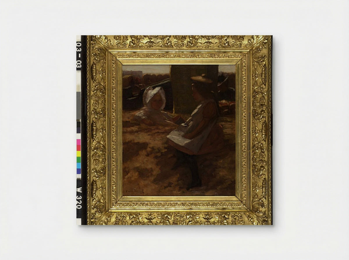 Twee kinderen - Marinus van der Maarel - Poster