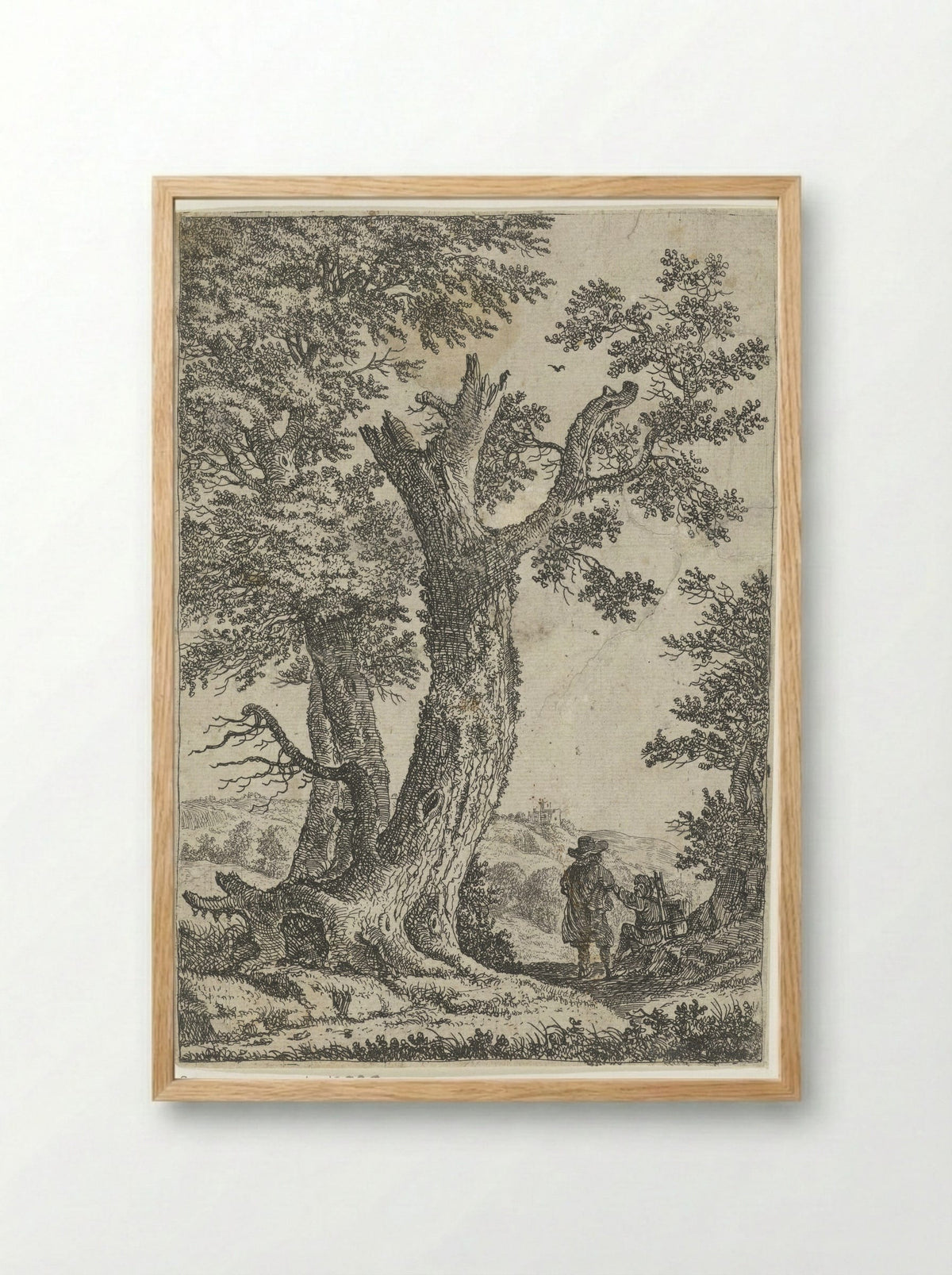 Twee mannen in gesprek - Willem van Bemmel - Framed Print Wood