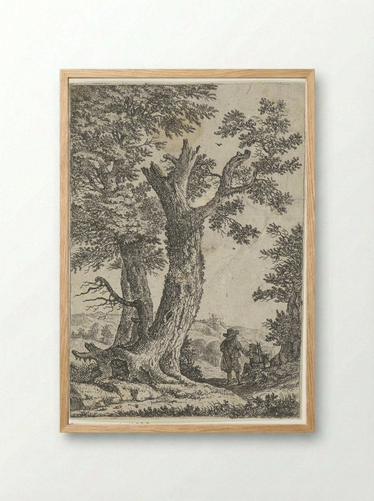 Twee mannen in gesprek - Willem van Bemmel - Framed Print Wood