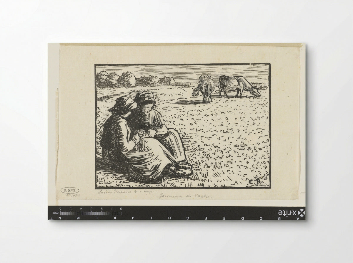 Twee veehoedsters (Two Cowherds) - Lucien Pissarro - Poster