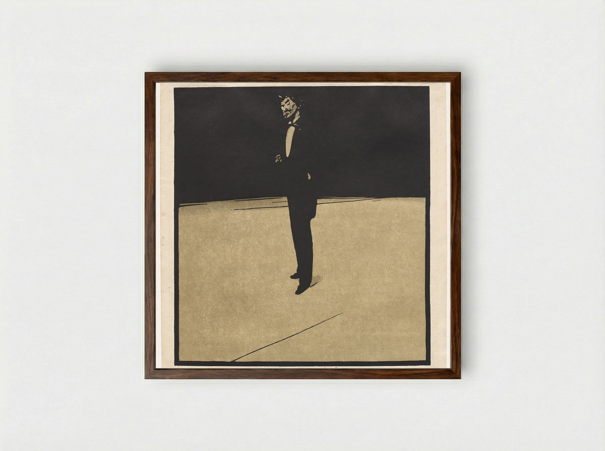 Twelve Portraits: James McNeill Whistler - William Nicholson - Framed Print Dark Wood