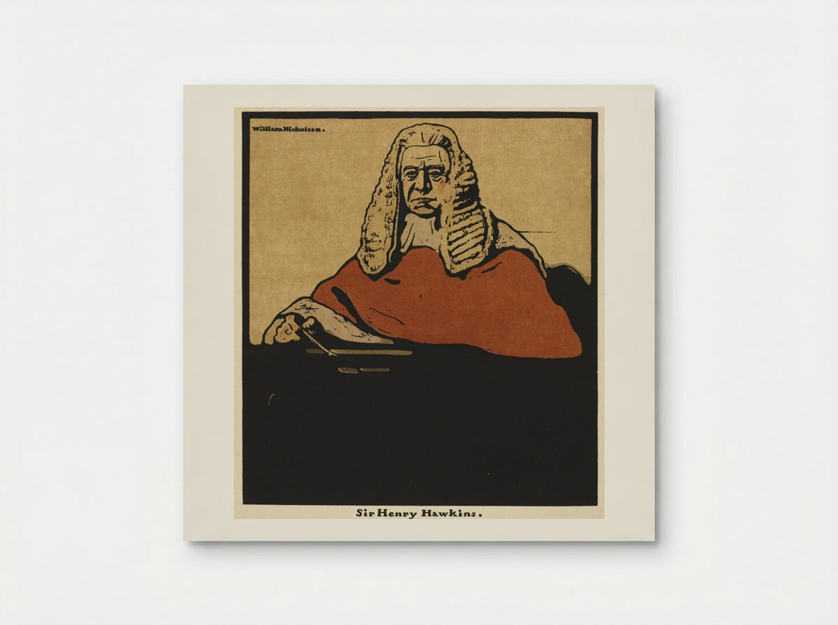 Twelve Portraits: Sir Henry Hawkins - William Nicholson - Poster