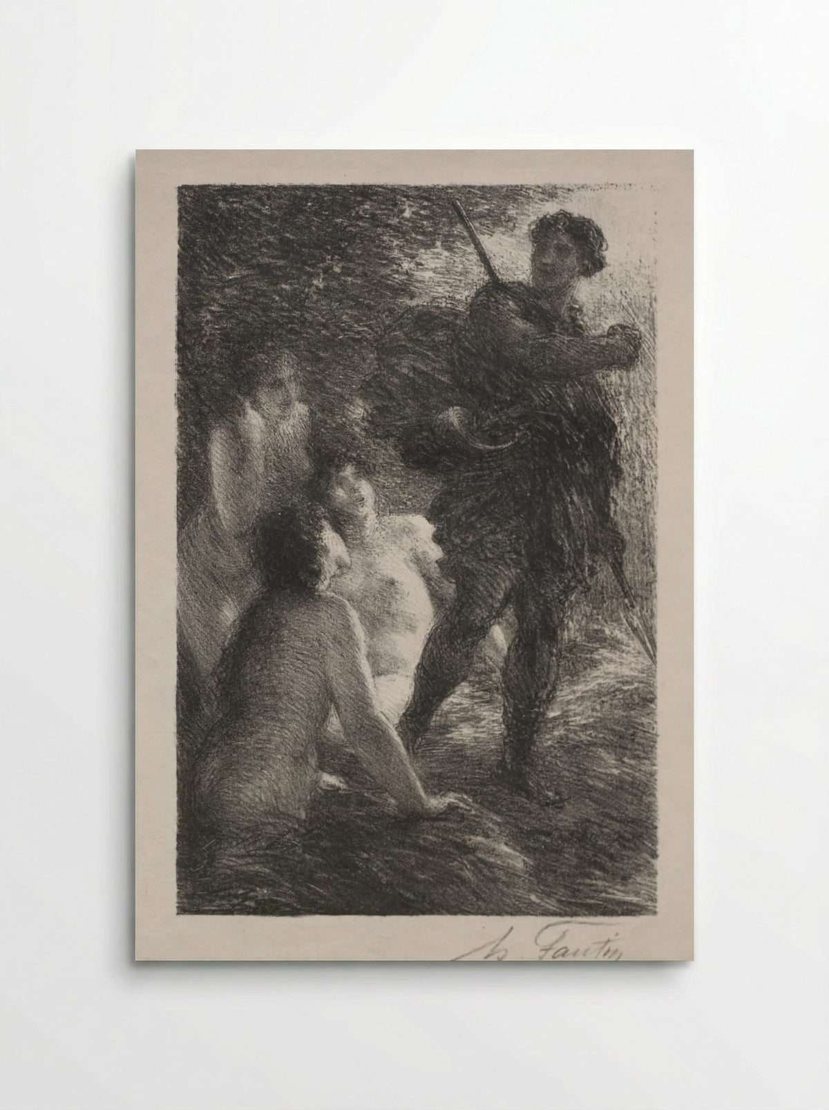 Twilight of the Gods, Act III: Siegfried and the Rhine Maidens - Henri Fantin-Latour - Poster
