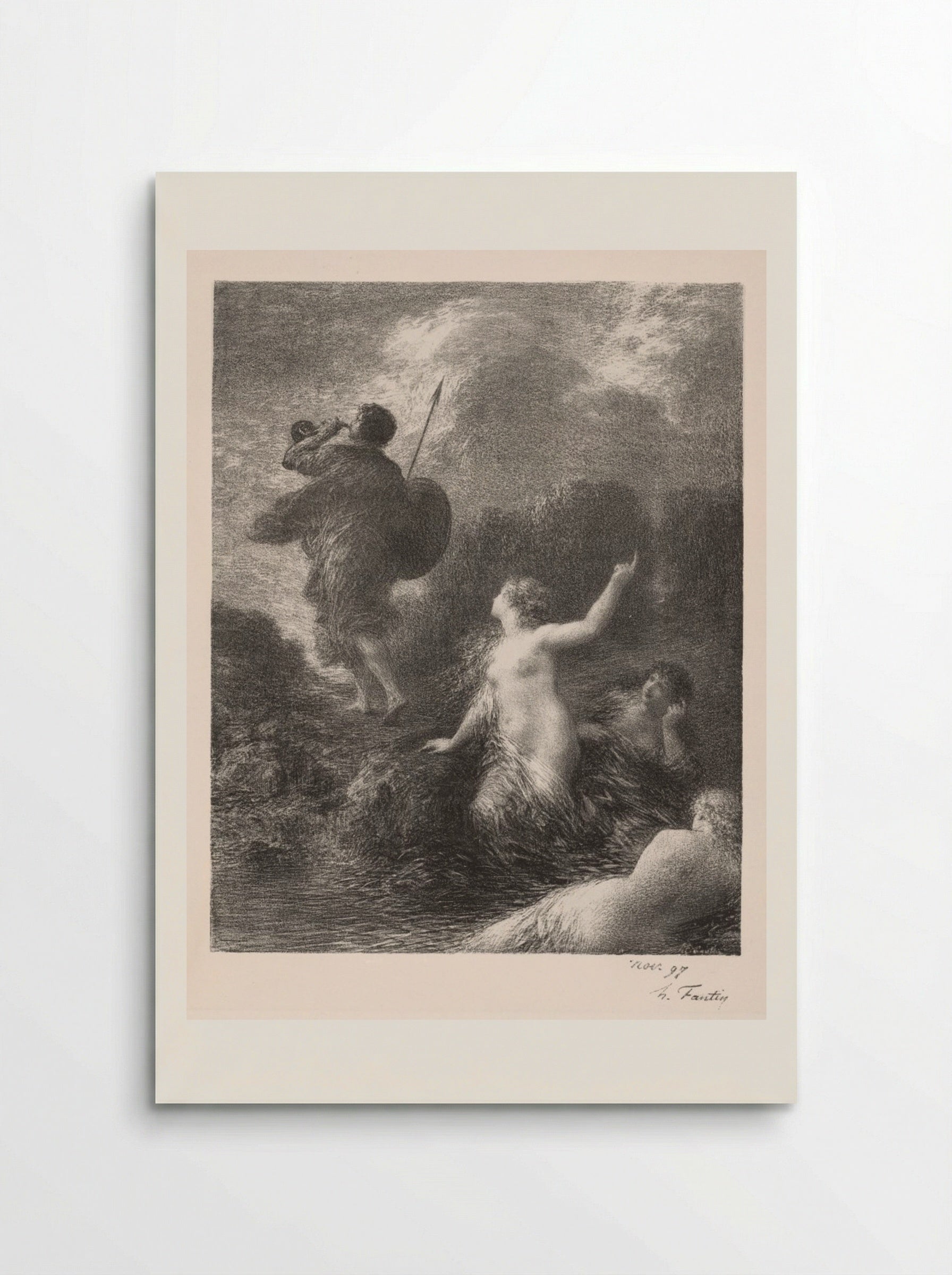 Twilight of the Gods: Siegfried and the Rhine Maidens - Henri Fantin-Latour - Poster