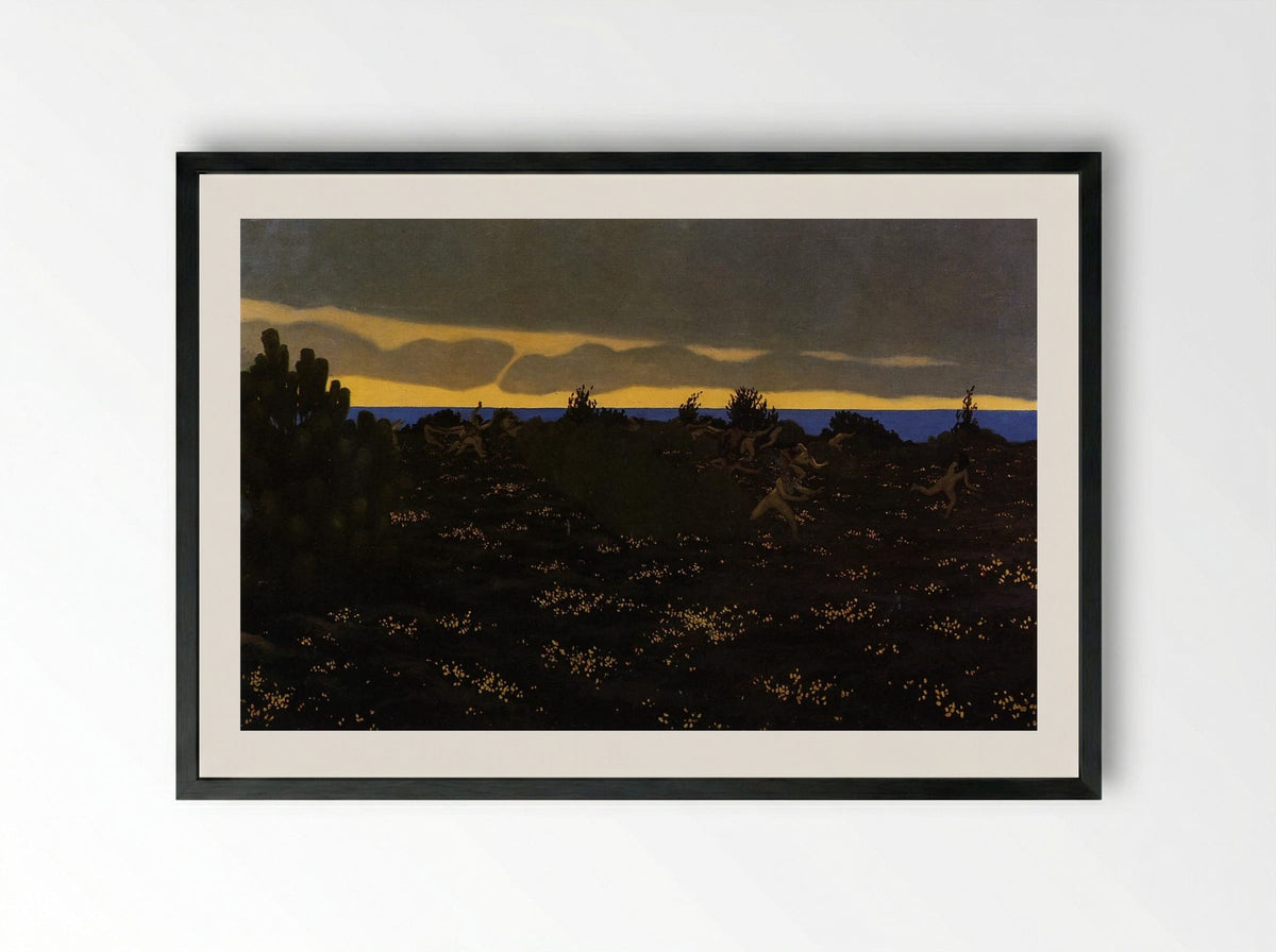 Twilight - Felix Vallotton - Framed Print Black