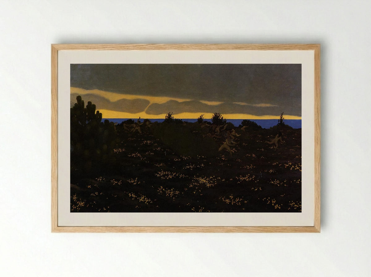 Twilight - Felix Vallotton - Framed Print Wood