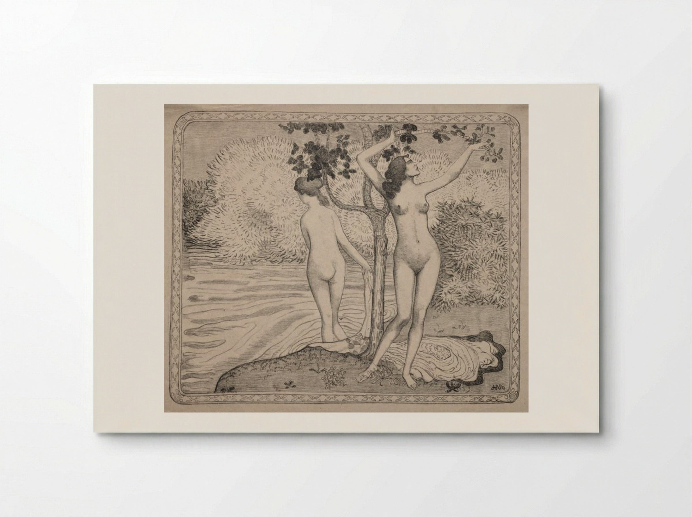 Two Bathers under a Tree at the Water's Edge - Aristide Maillol - Poster