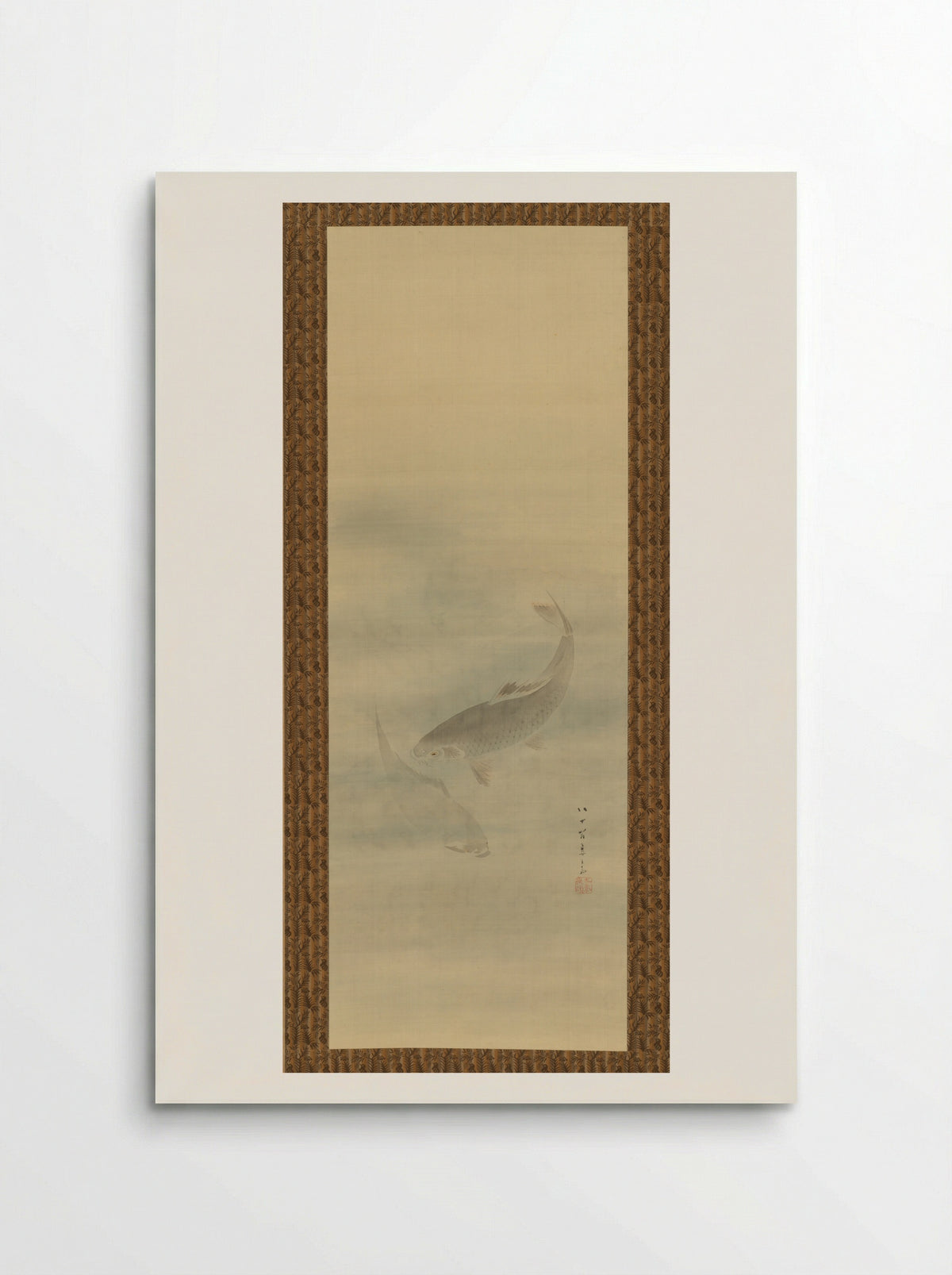 Two Carp - Kikuchi Yōsai - Poster