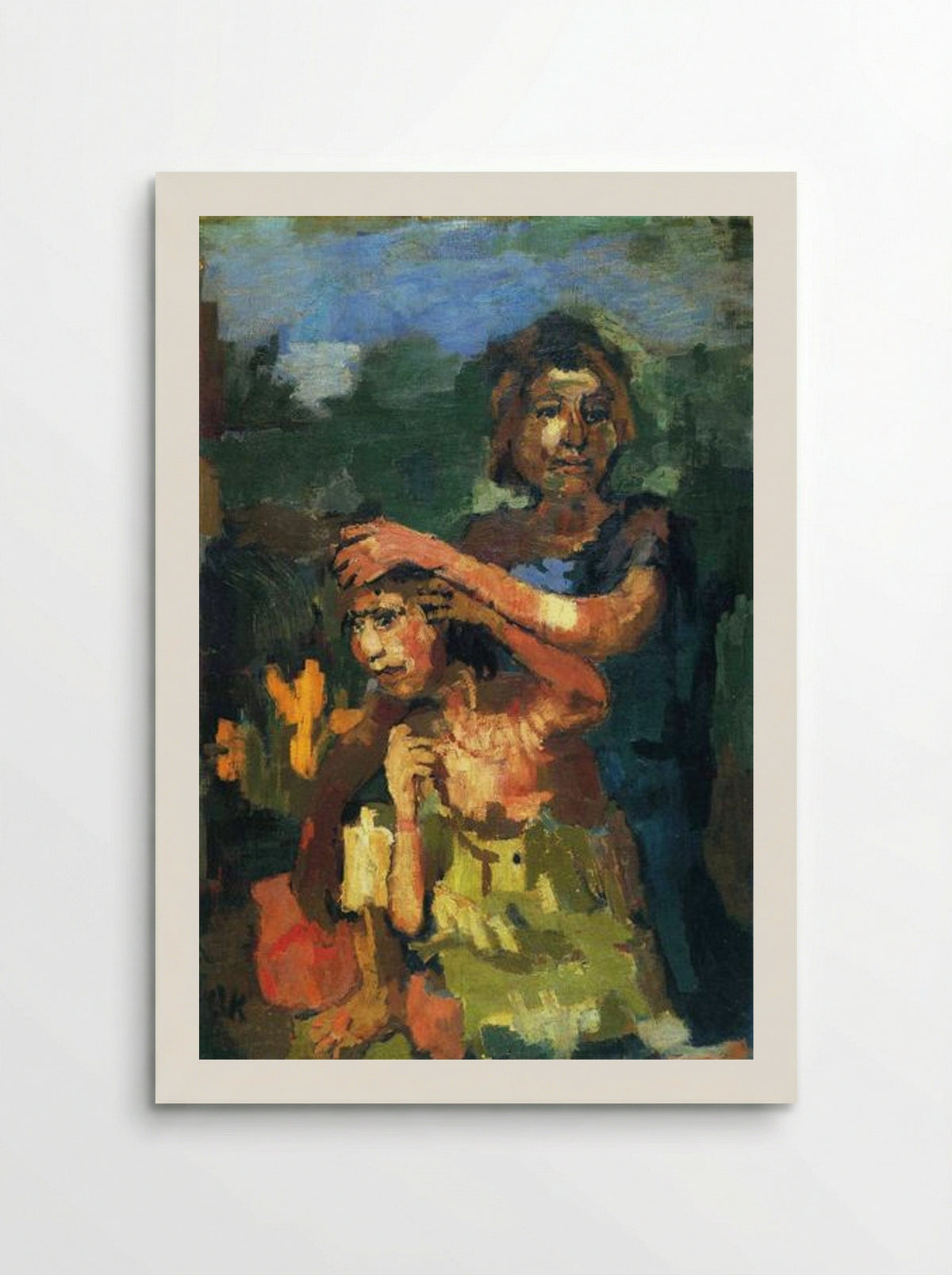 Two Children - Oskar Kokoschka - Poster