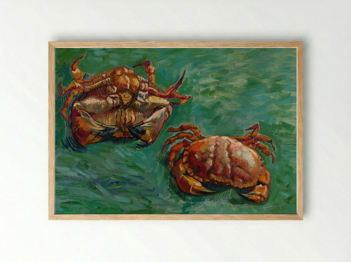 Two Crabs - Vincent van Gogh - Framed Print Wood