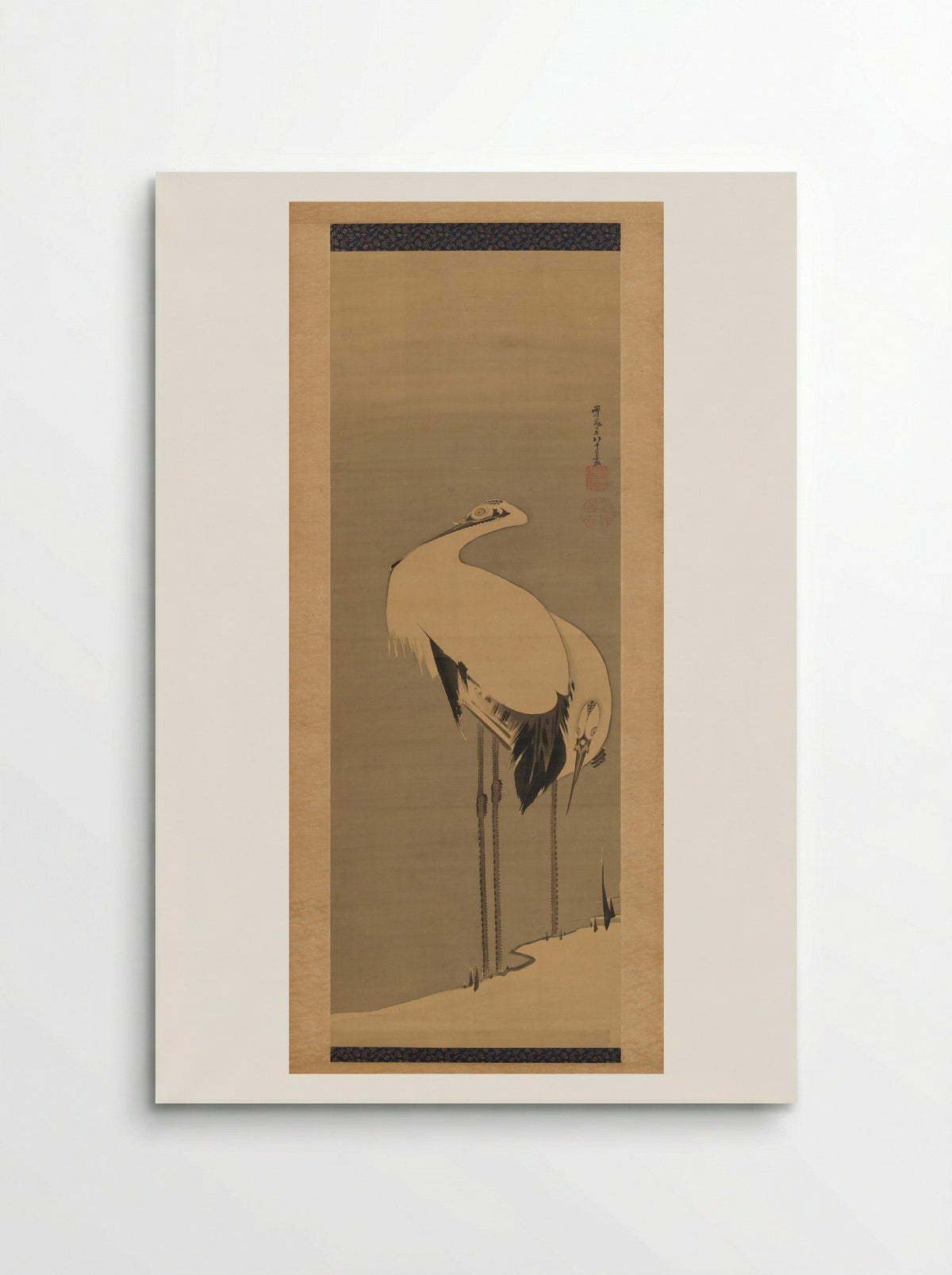 Two Cranes - Itō Jakuchū - Poster