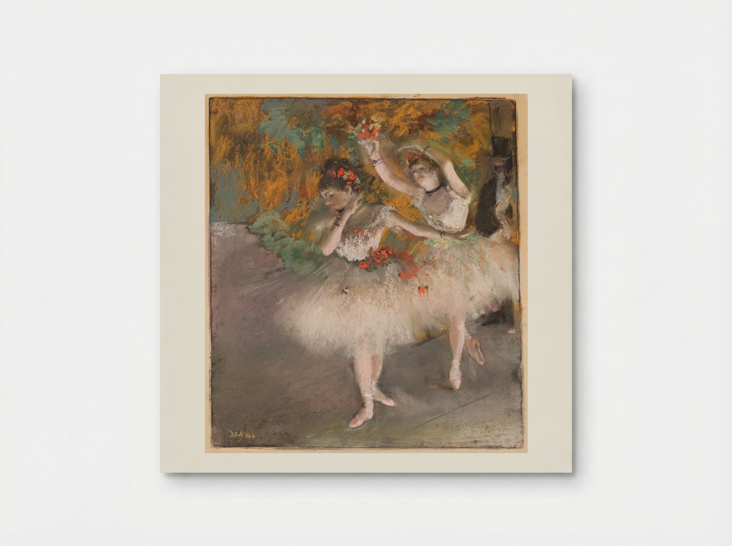 Two Dancers Entering the Stage - Hilaire-Germain-Edgar Degas - Poster