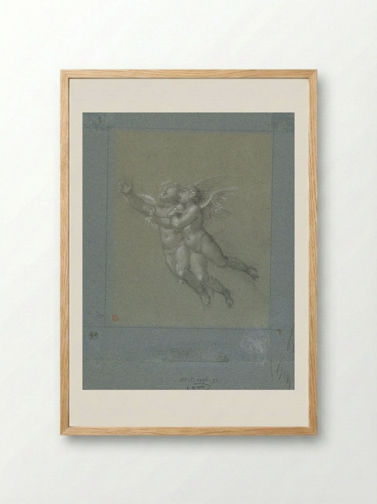 Two Flying Putti - Pierre-Paul Prud'hon - Framed Print Wood