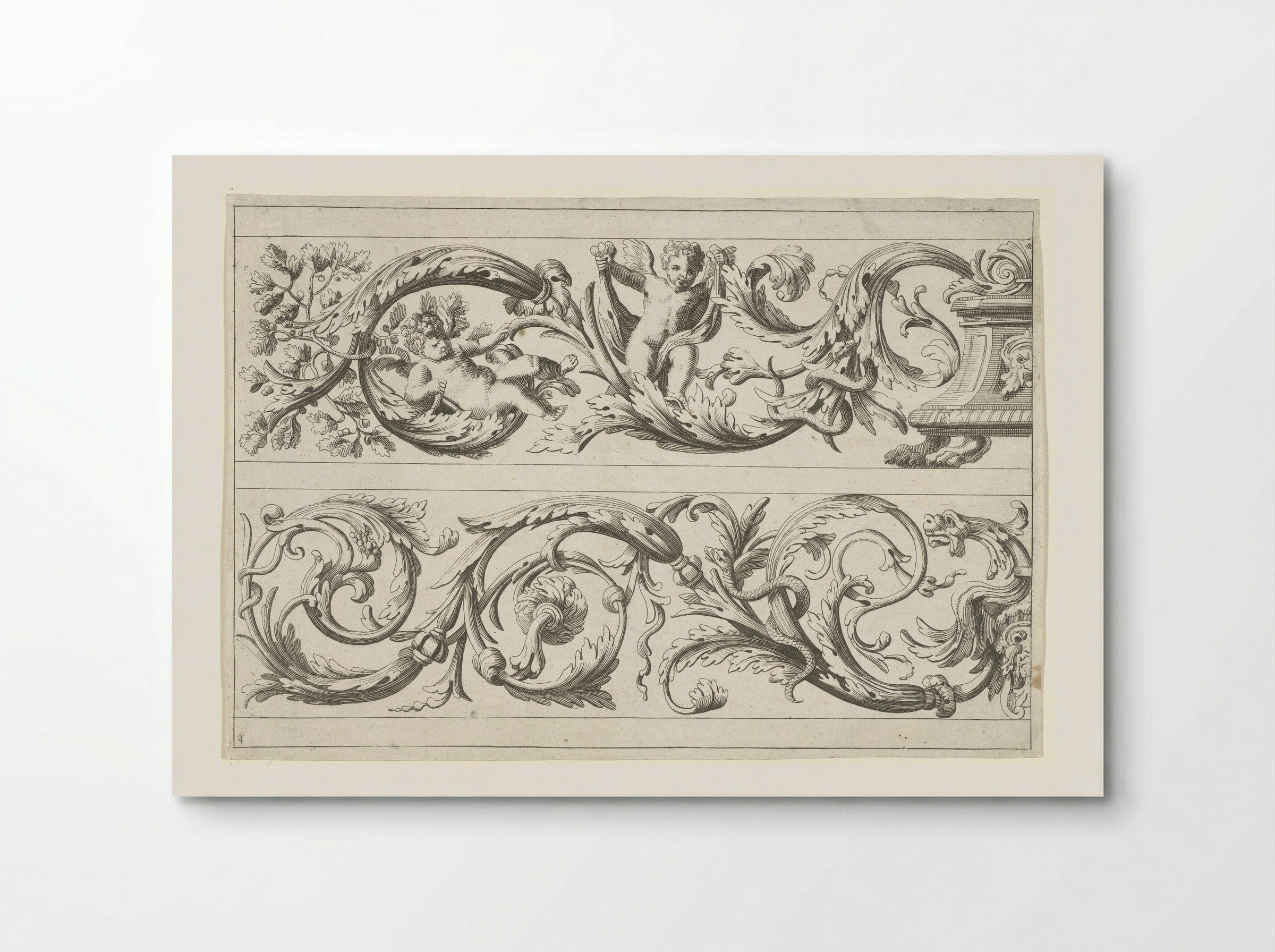 Two Friezes with Foliage - Jean Lepautre - Poster