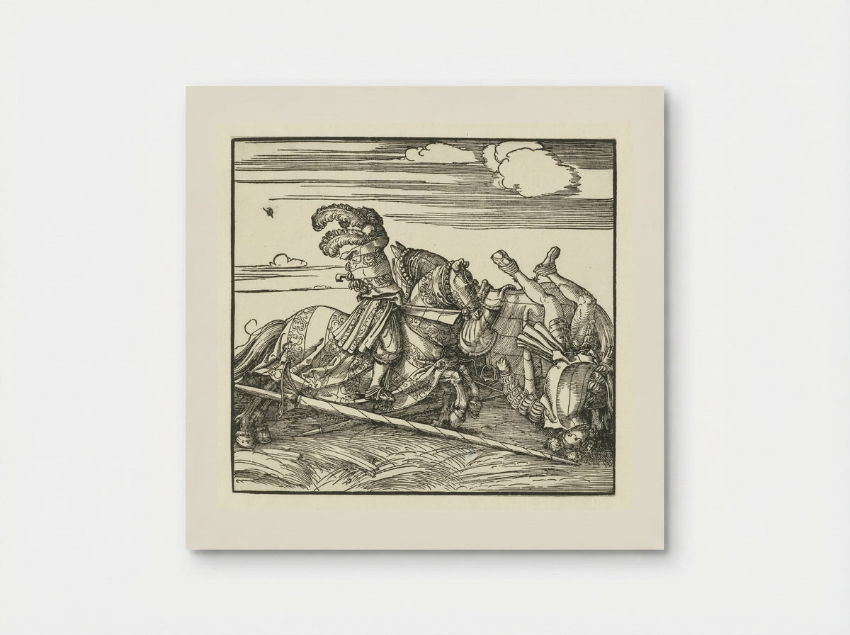 Two Horsemen in Combat - Albrecht Dürer - Poster