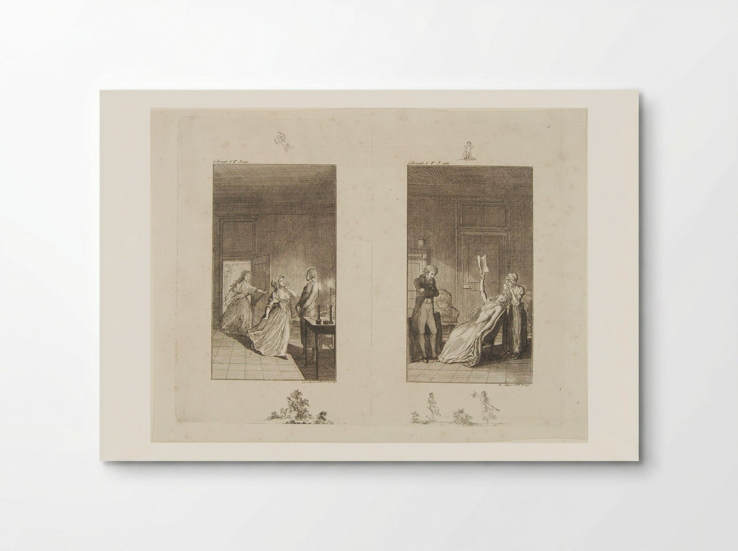 Two Illustrations for Samuel Richardson's 'Clarissa' - Daniel Nikolaus Chodowiecki - Poster