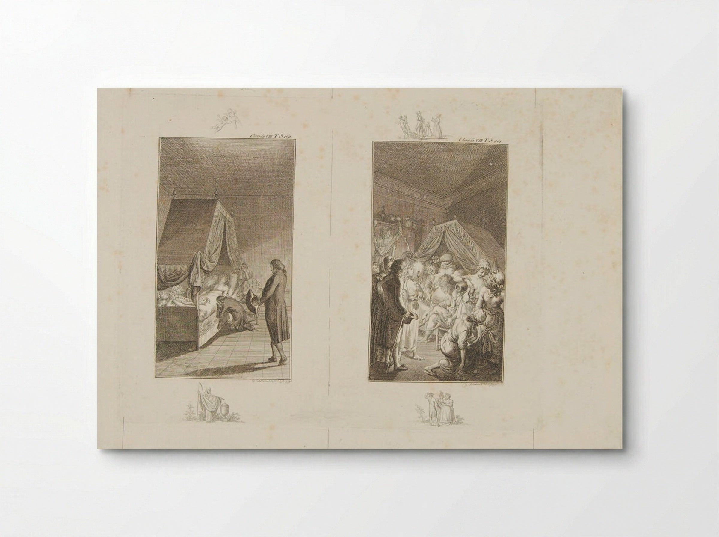 Two Illustrations for Samuel Richardson's 'Clarissa' - Daniel Nikolaus Chodowiecki - Poster