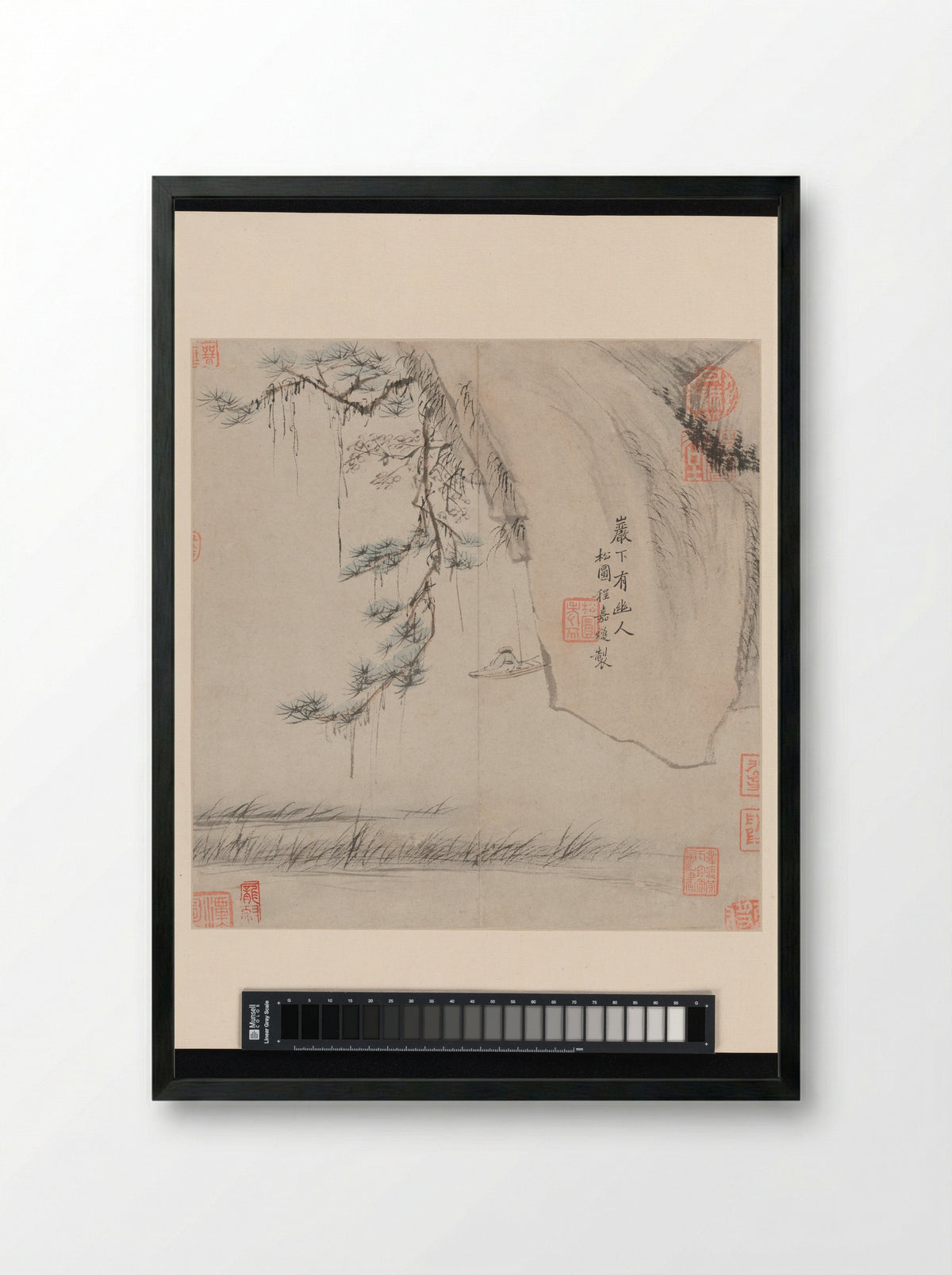 Two Landscapes (One of Two) - Cheng Jiasui - Framed Print Black
