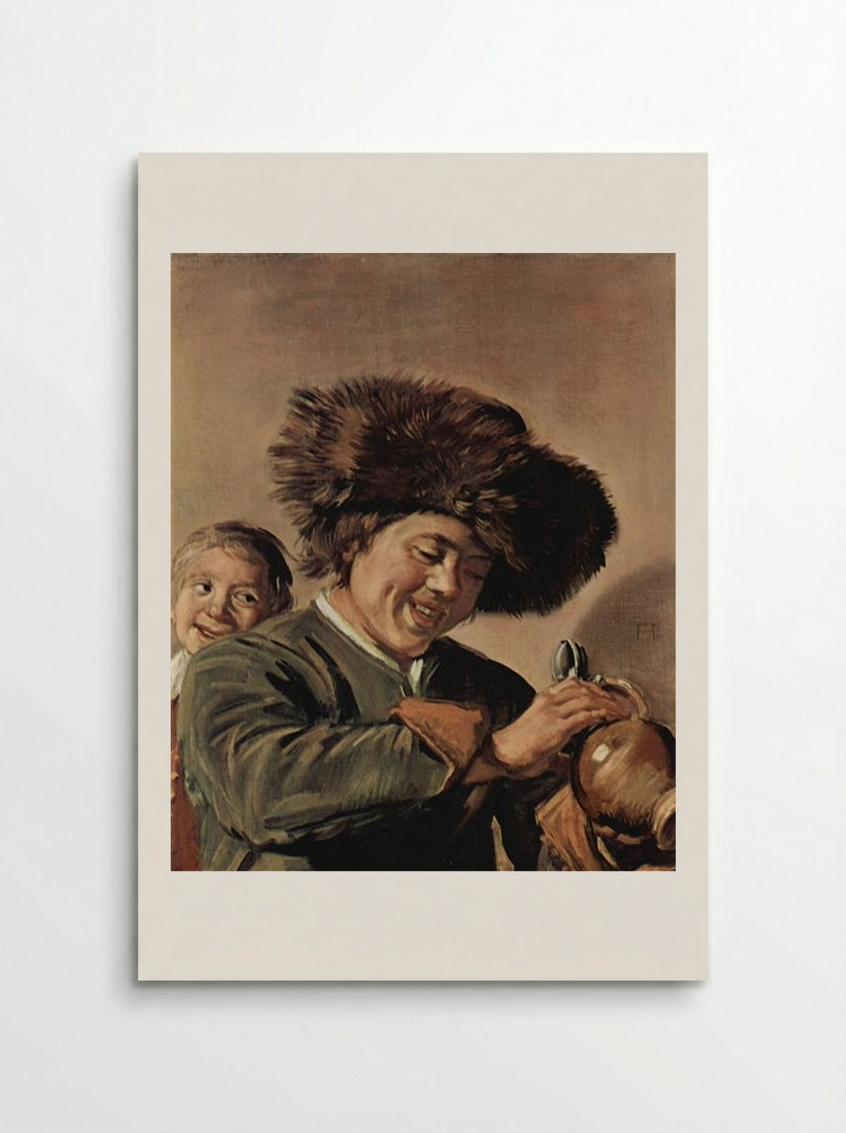 Two Laughing Boys with a Beer Mug - Frans Hals - Poster