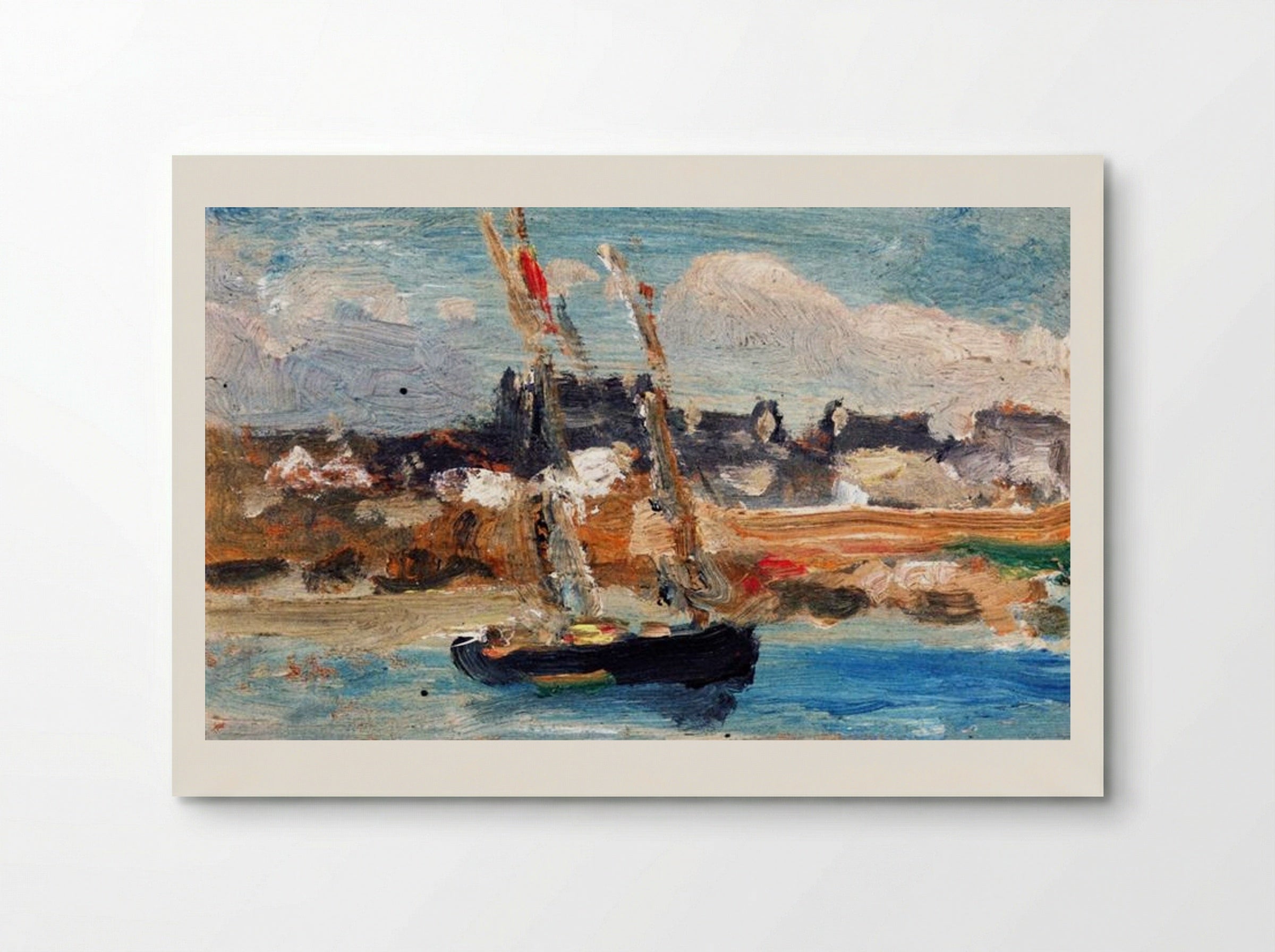 Two Masted Schooner, Concarneau - Robert Henri - Poster