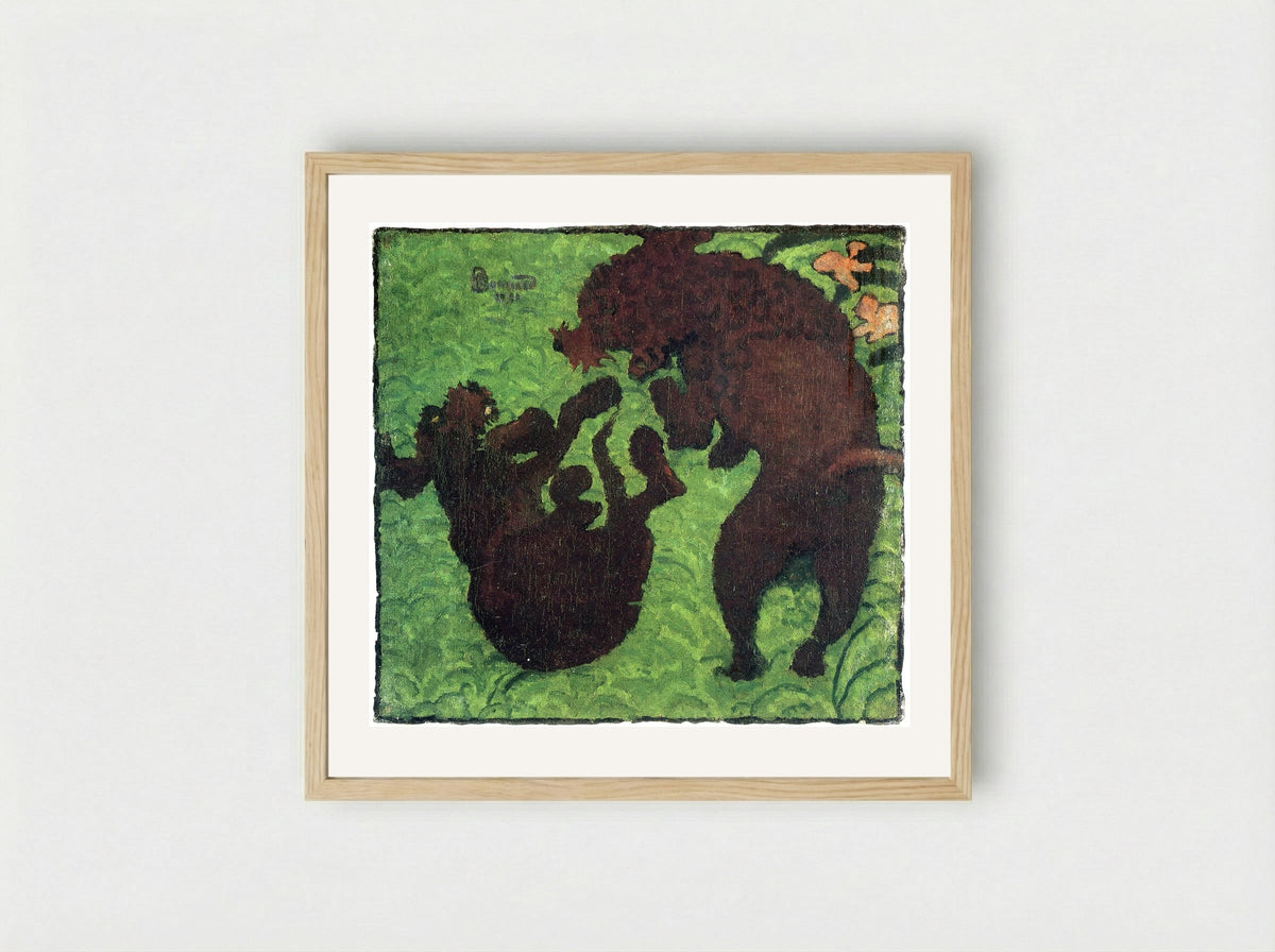 Two Poodles - Pierre Bonnard - Framed Print Wood