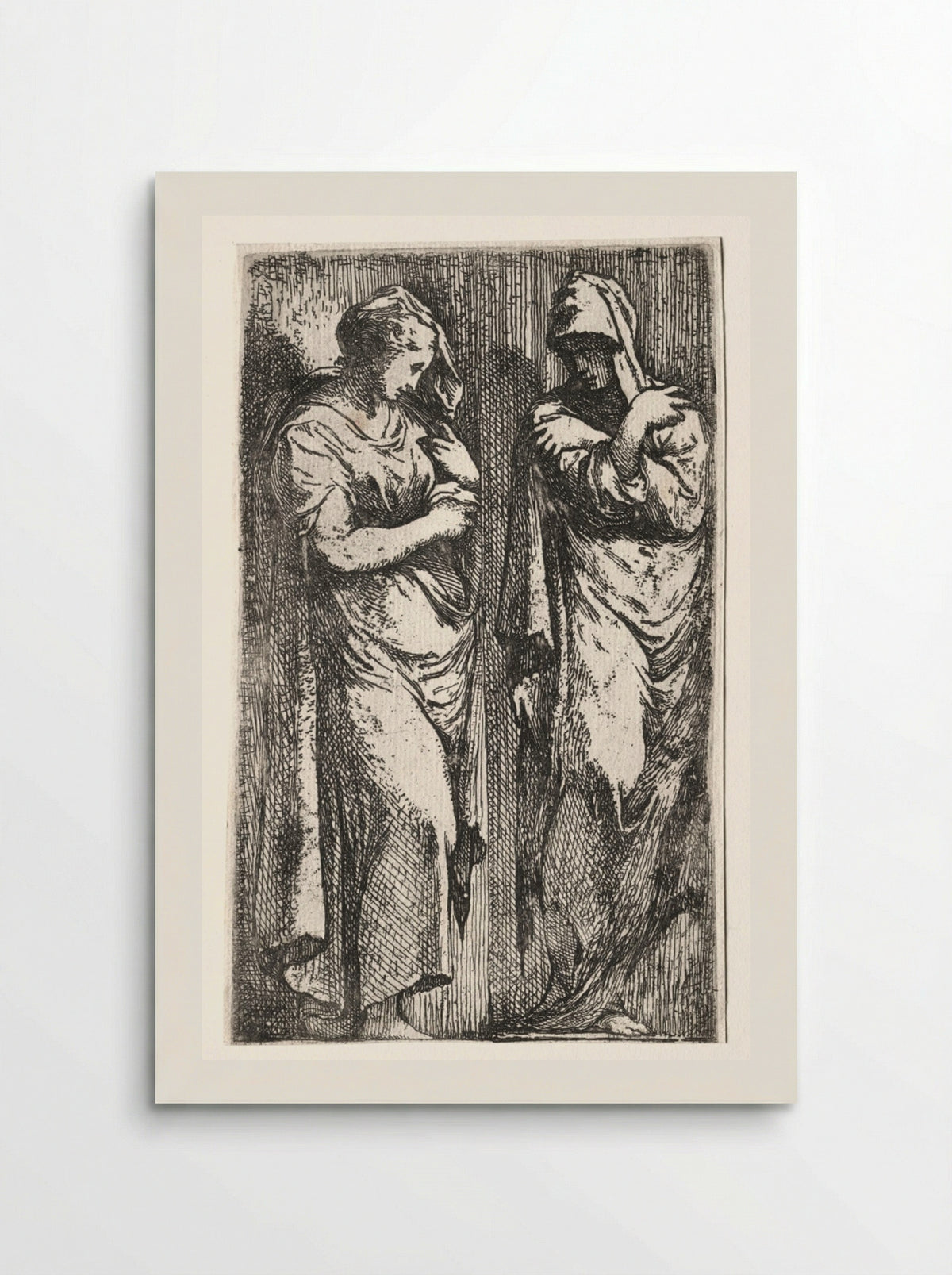 Two Roman Women - Francesco Primaticcio - Poster