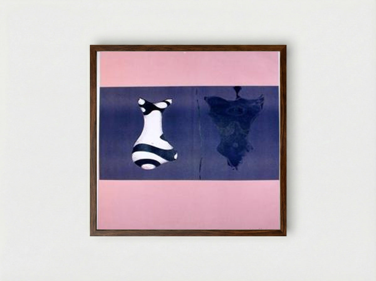Two Torsos - Plakat - Framed Print Dark Wood