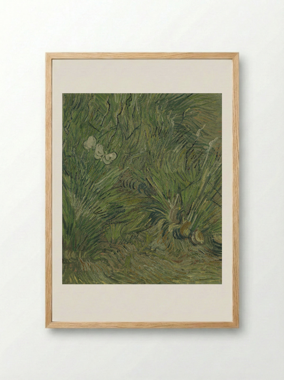 Two White Butterflies - Vincent van Gogh - Framed Print Wood
