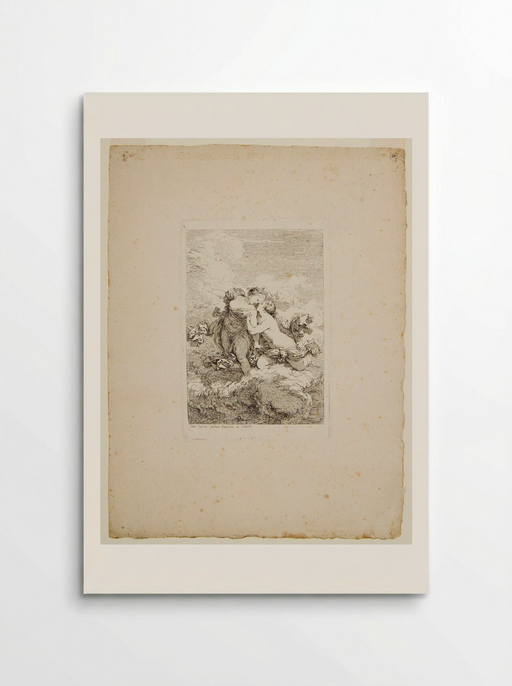 Two Women on a Cloud - Jean-Honoré Fragonard - Poster
