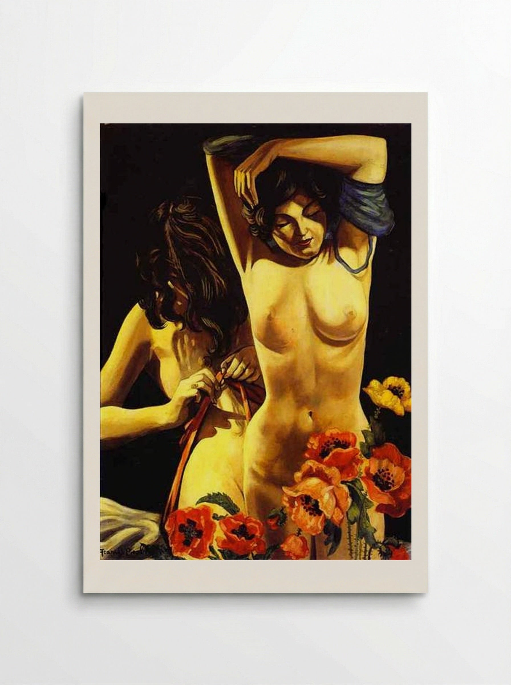 Two Women with Poppies - Francis Picabia - Poster