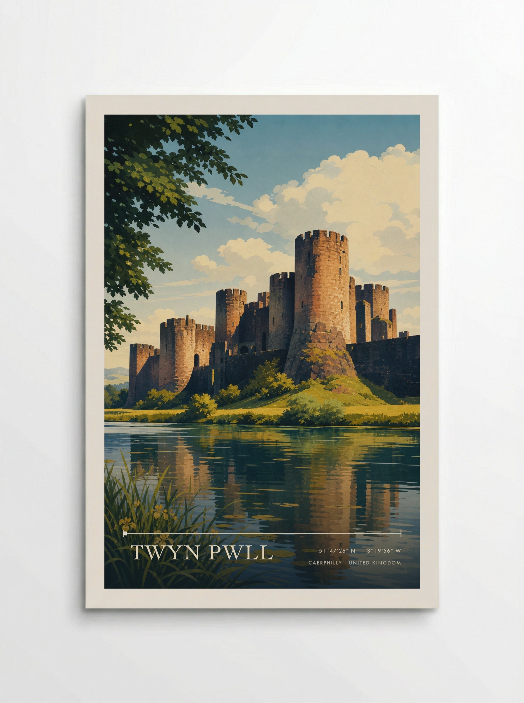 Twyn Pwll Caerphilly United Kingdom Travel Poster - Poster