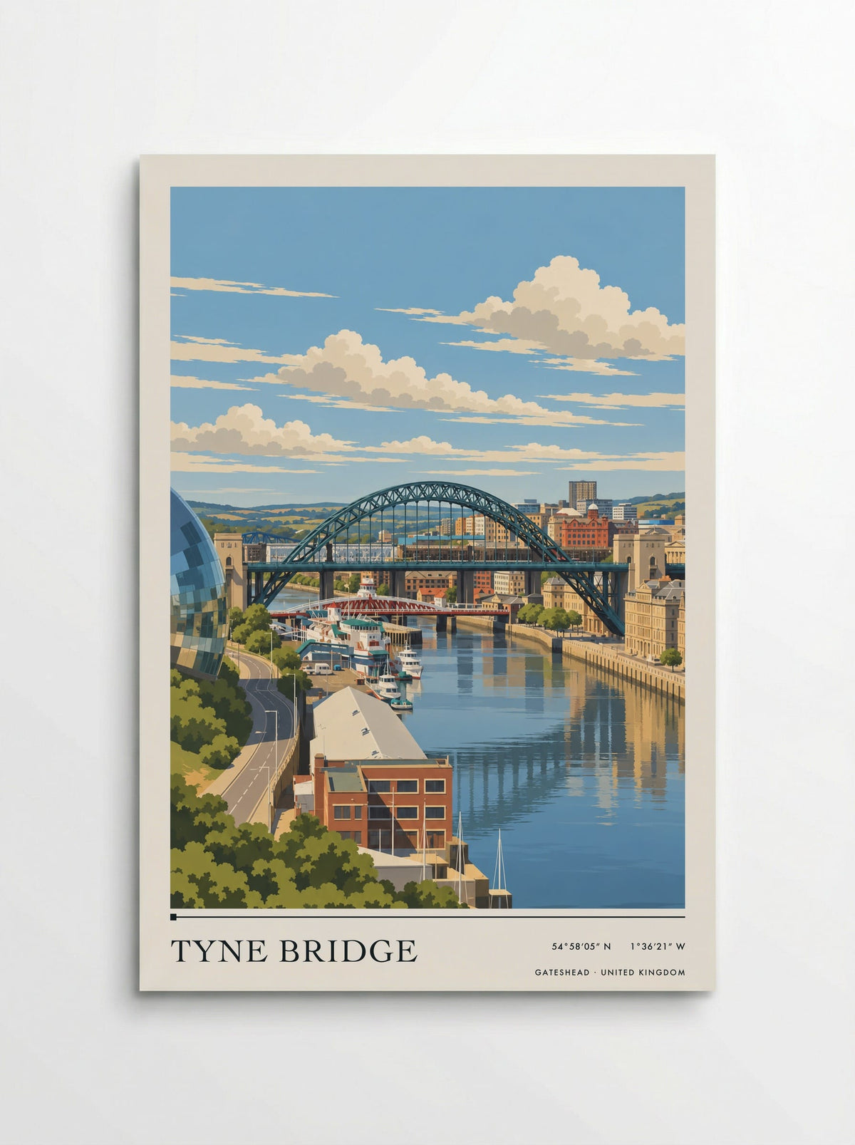 Tyne Bridge, Gateshead | Travel Poster - Poster