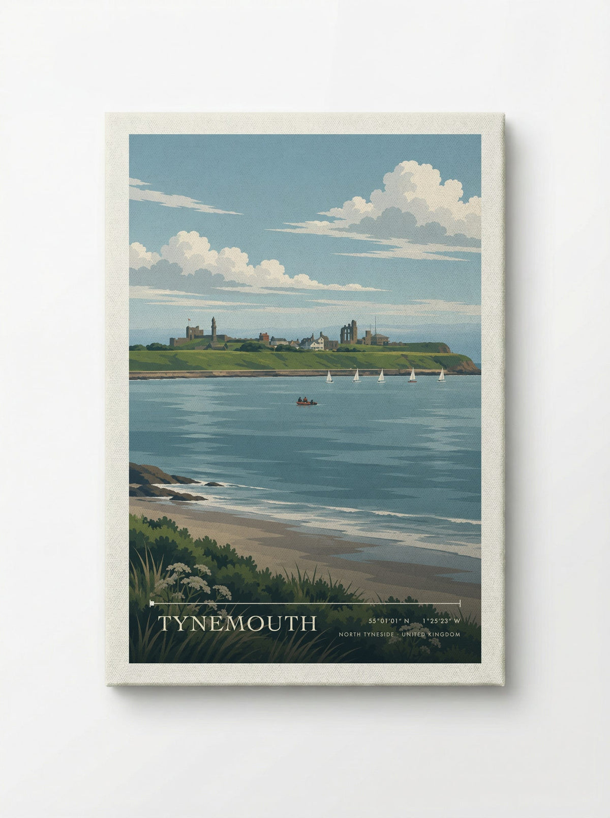 Tynemouth, North Tyneside | Travel Poster - Canvas