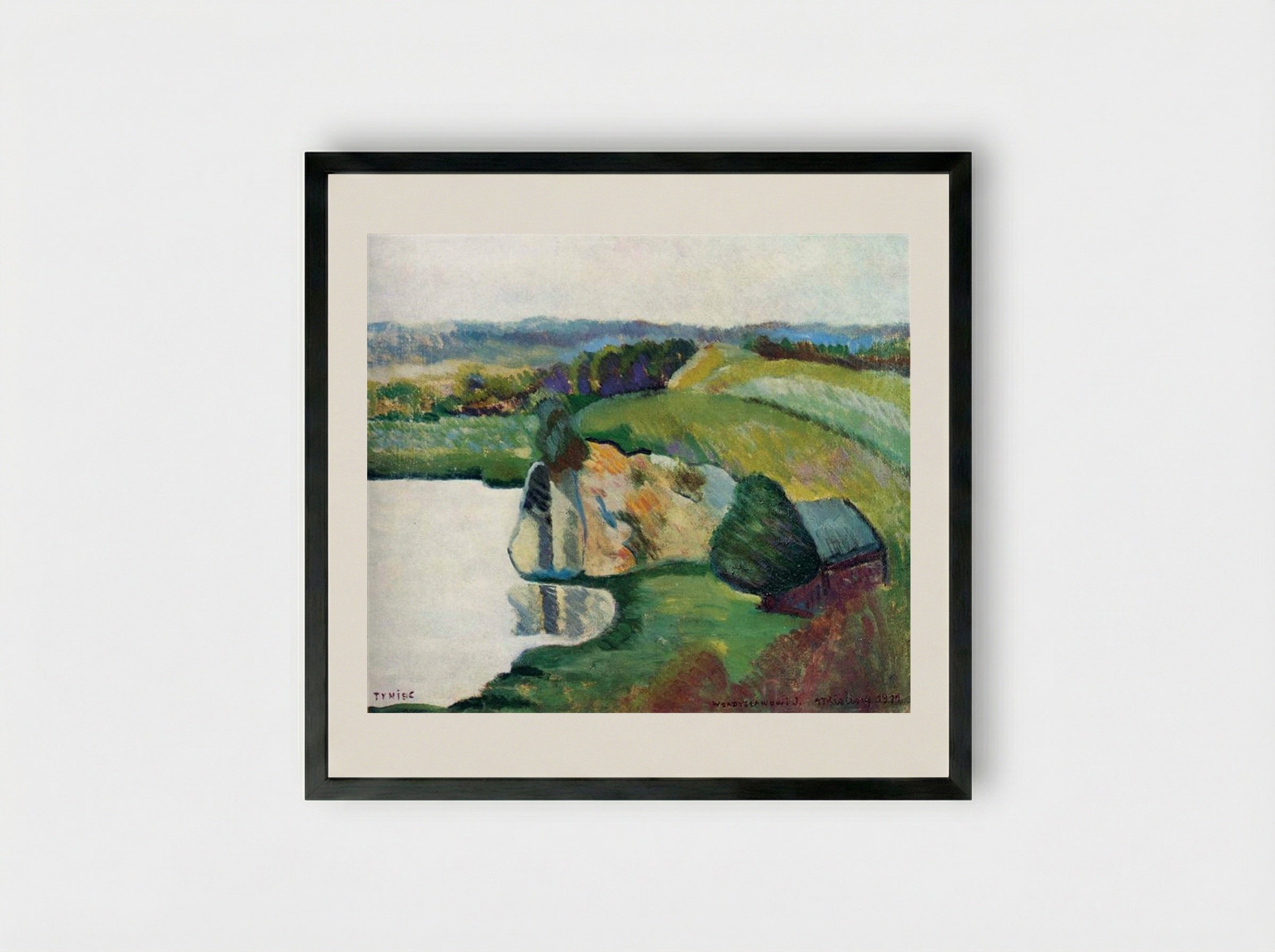 Tyniec - Moïse Kisling - Framed Print Black