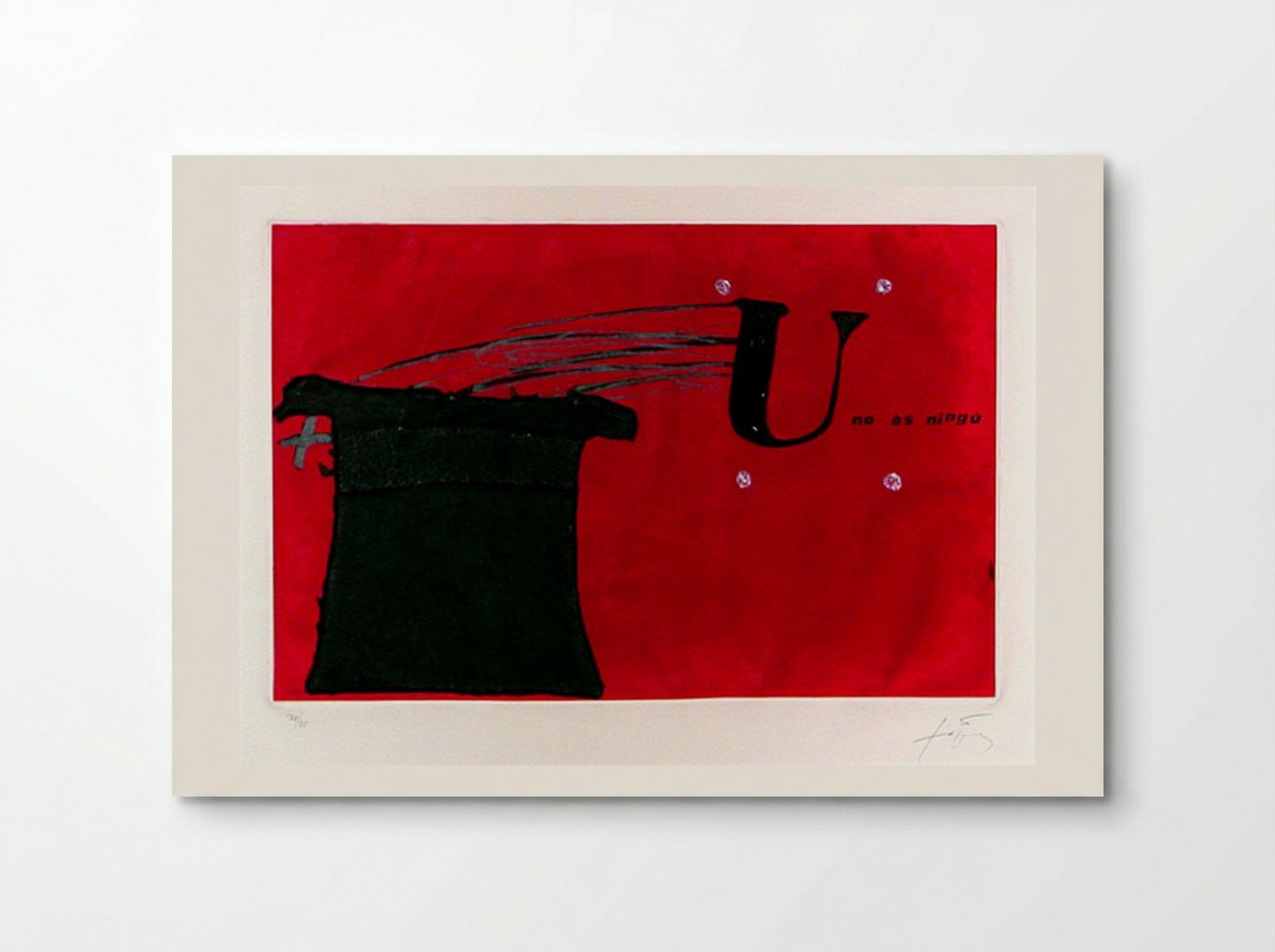 U no és ningú - Antoni Tàpies - Poster