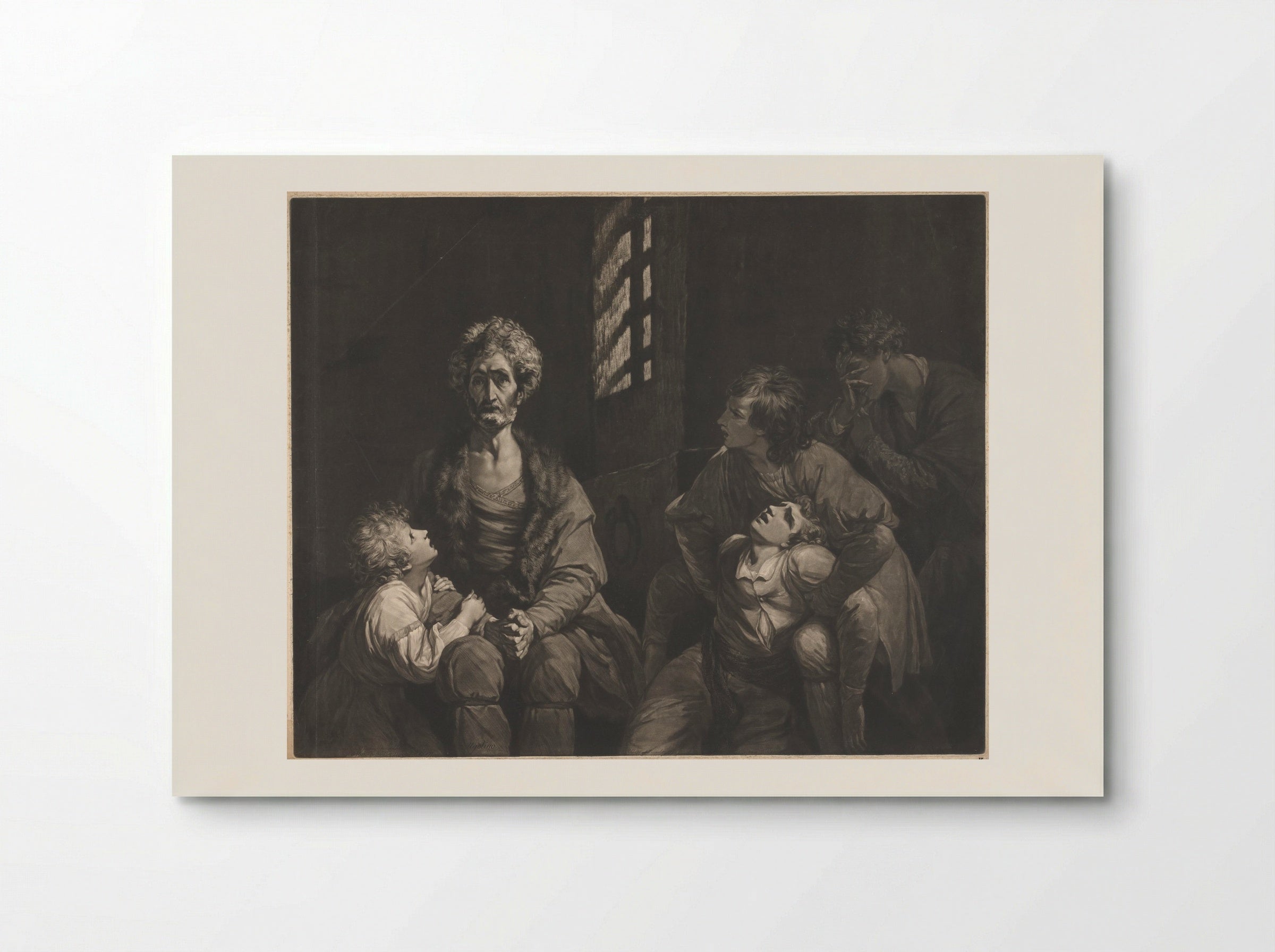 Ugolino and His Sons - John Dixon - Poster