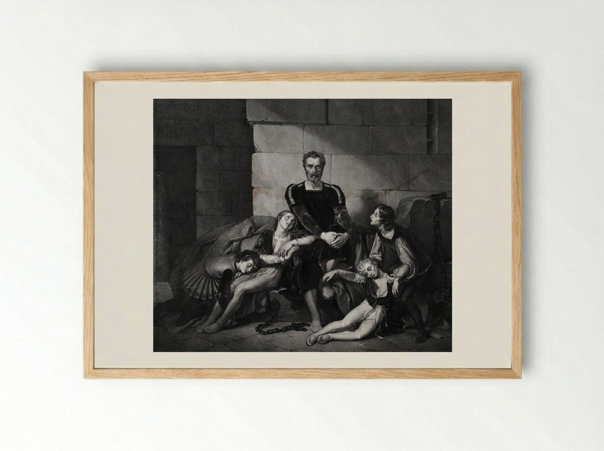 Ugolino - Cesare Ferreri - Framed Print Wood