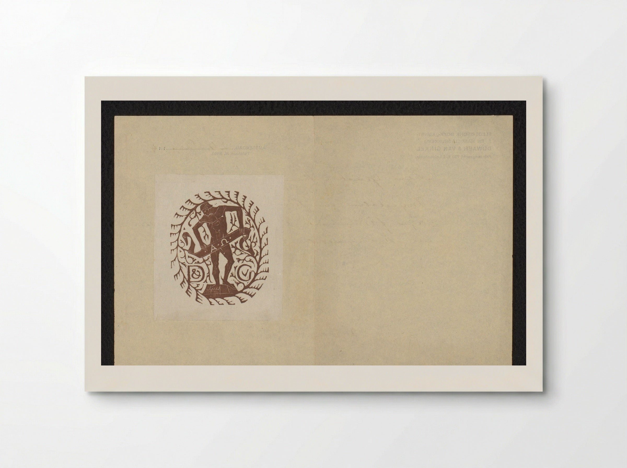 Uitgeversvignet van Duwaer & Van Ginkel - Mathieu Lauweriks - Poster
